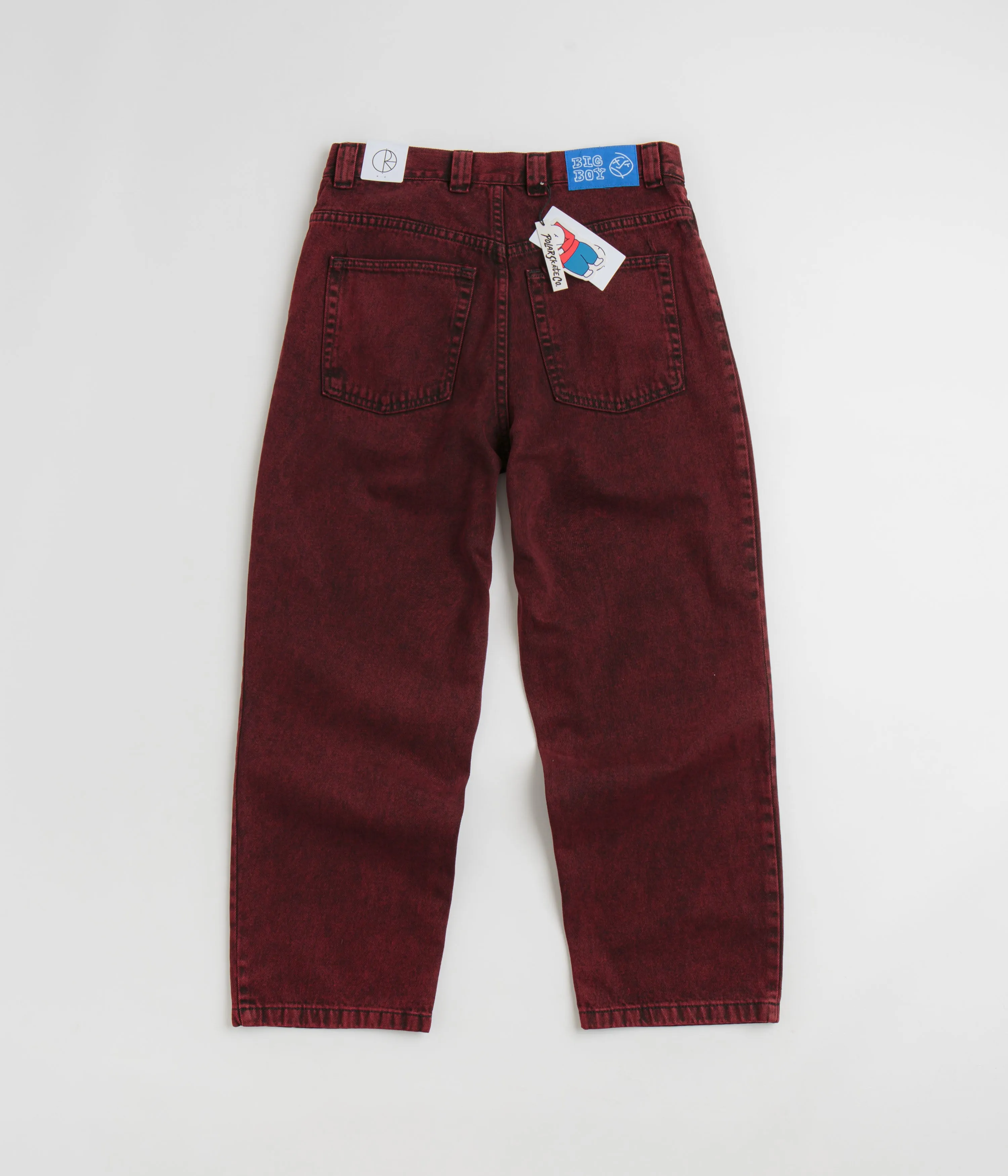 Relaxed Style Bold Fashion Piece Polar Big Boy Jeans - Red Black