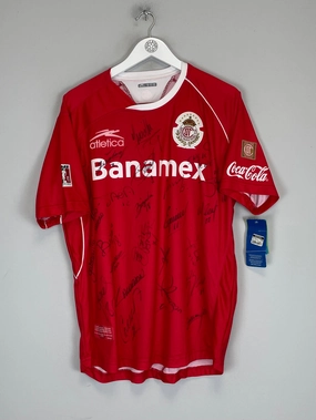 2009/10 TOLUCA *SQUAD SIGNED* BNWT HOME SHIRT (L) ATLETICA Minimal Design