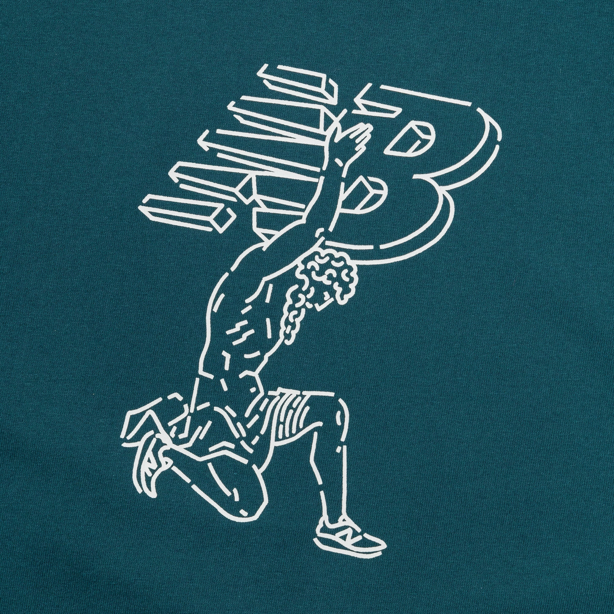 T-Shirt x Debut Statue - Deep Ocean Cross Grain Knit