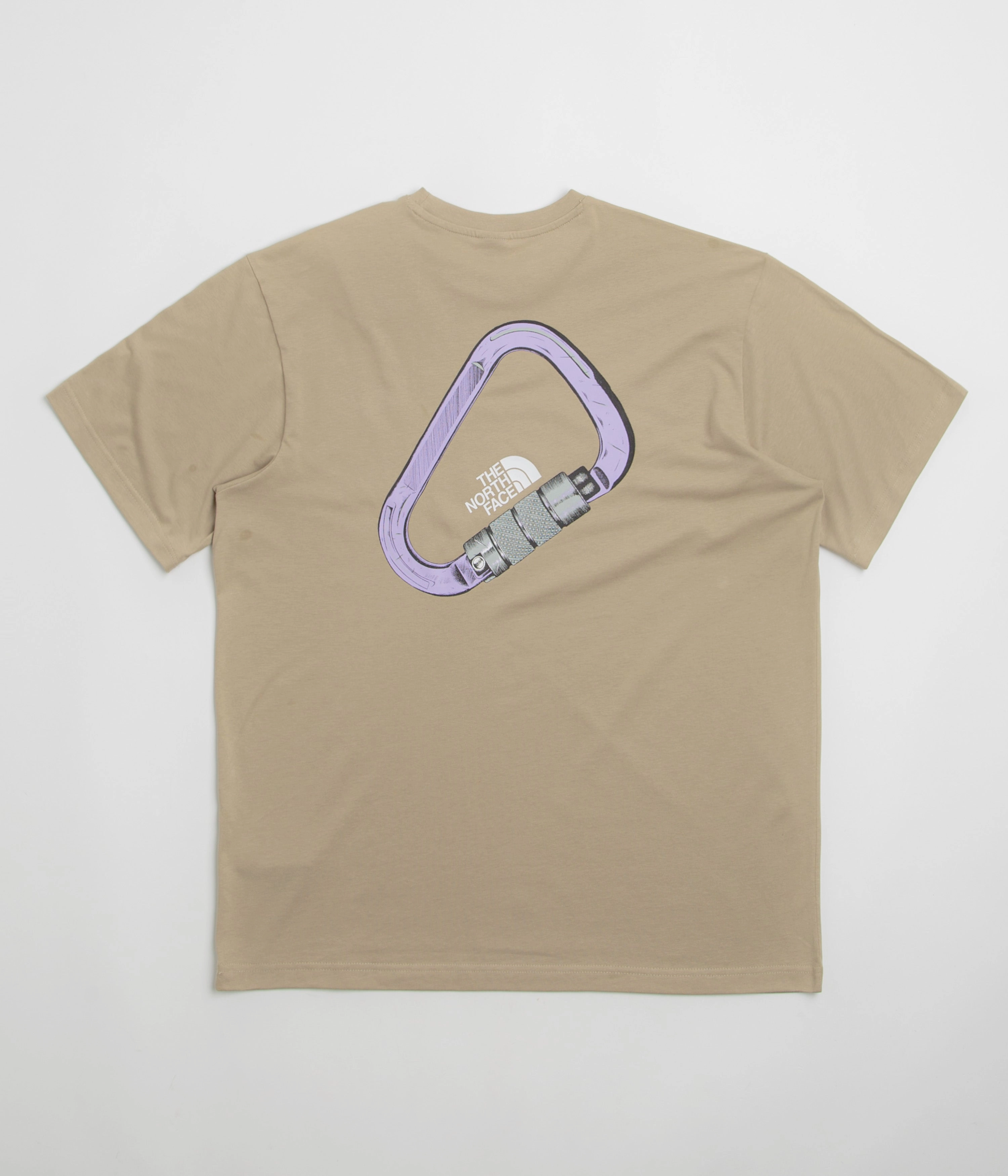 The North Face Explore Carabiner Relaxed T-Shirt - Mushroom Grey Daily Style