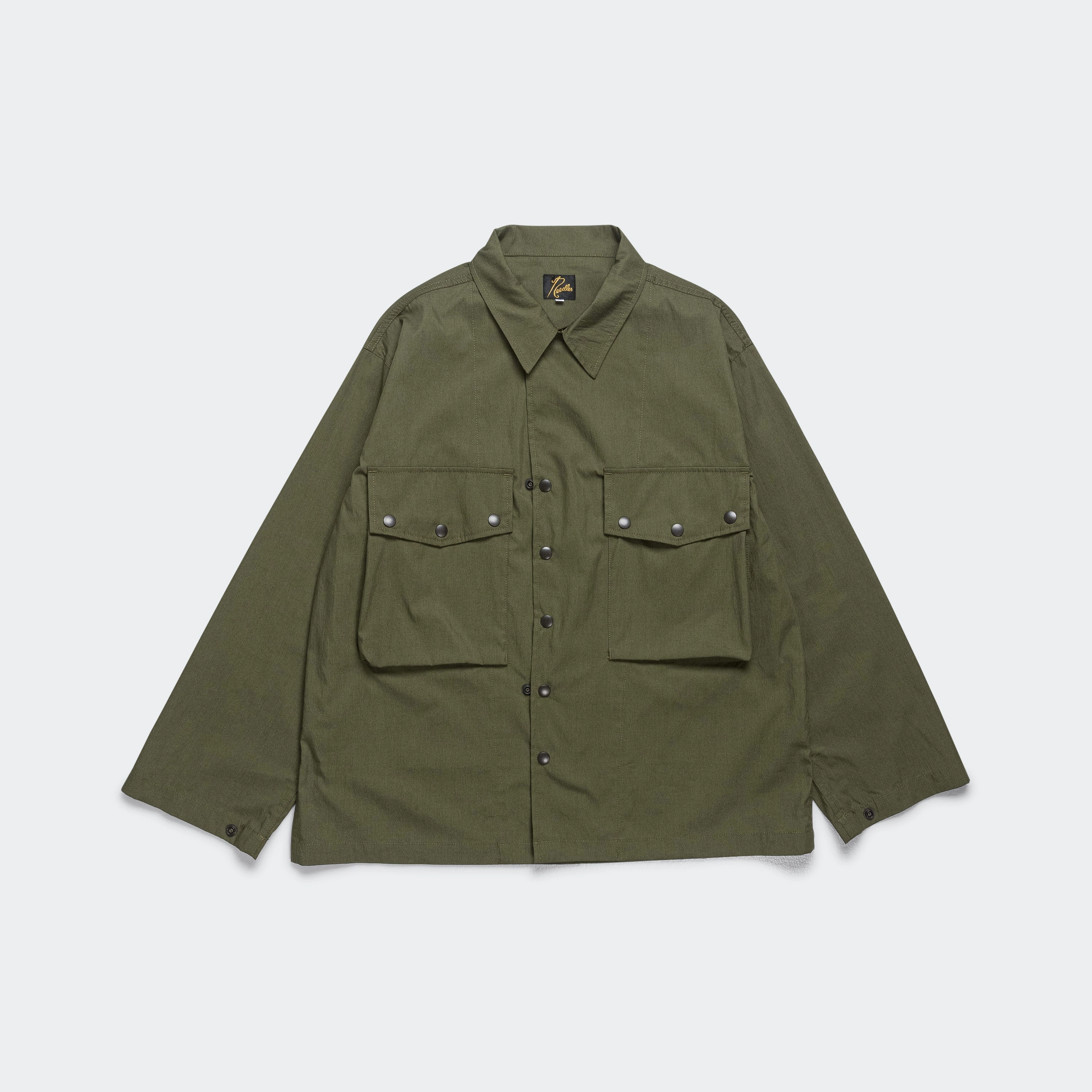 Breathable Lining QuiltedPattern Field Jacket - Olive C/N Oxford