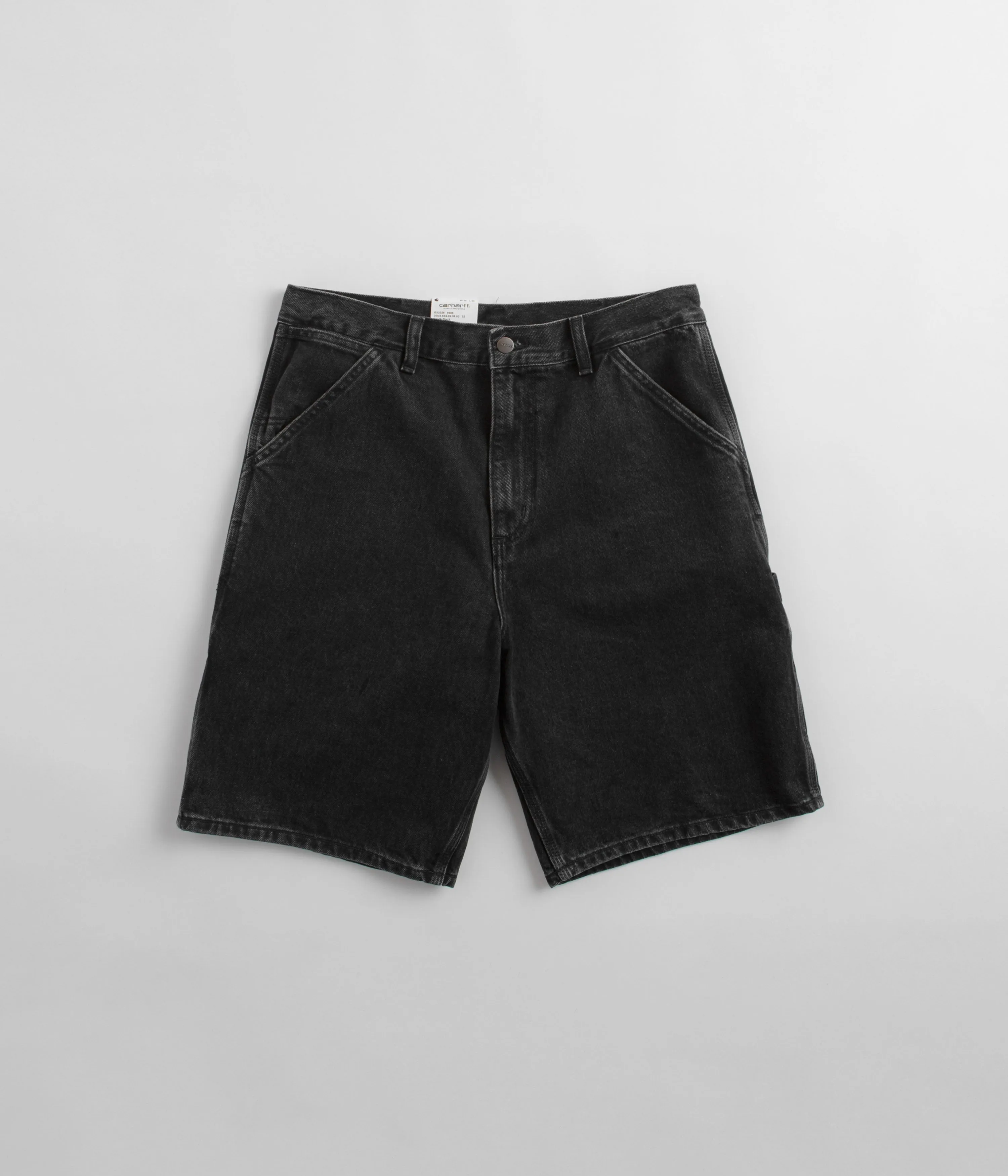 Carhartt Single Knee Shorts - Black Stone Washed Perfect Comfort