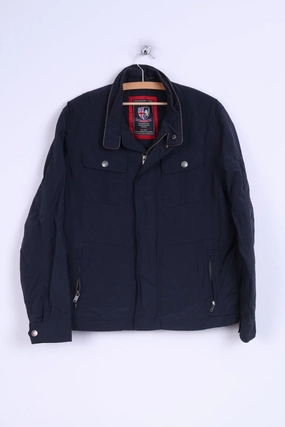 kids' Finshley & Harding Mens 52 M Jacket Navy Nylon Waterproof Casual Top