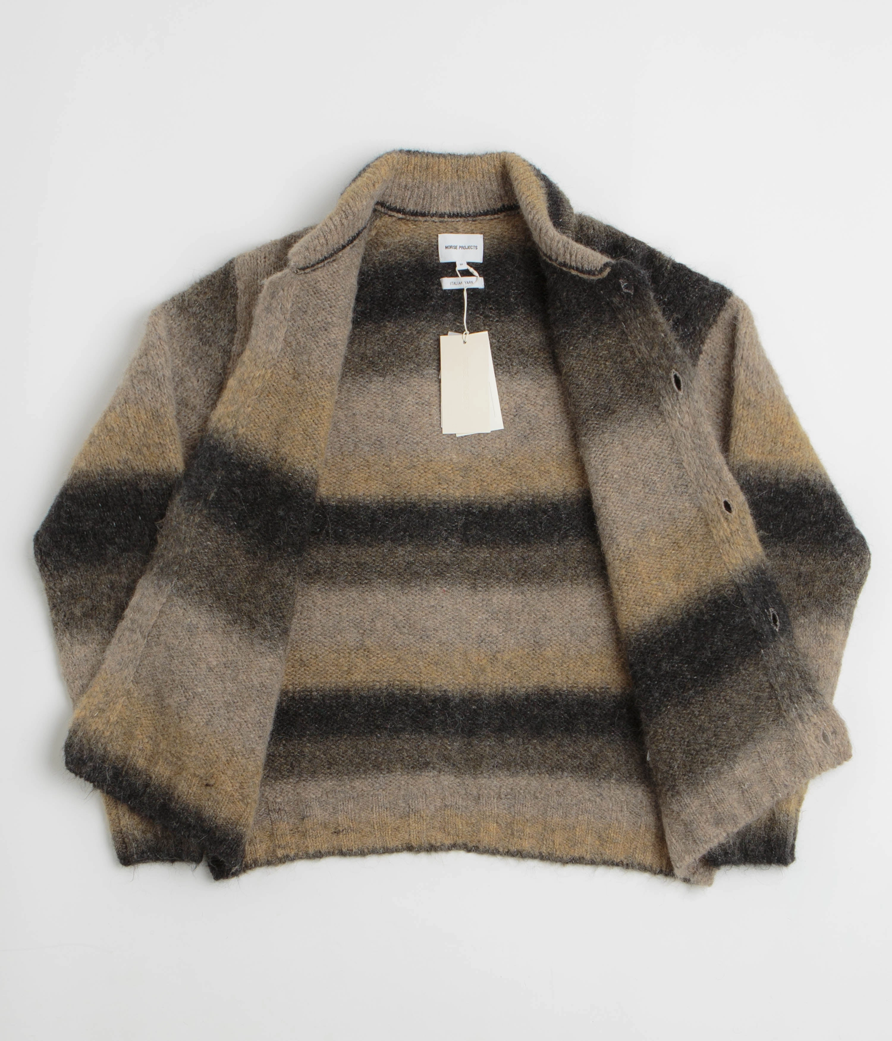 Norse Projects Erik Alpaca Wool Jacket - Utility Khaki Airy Warmth