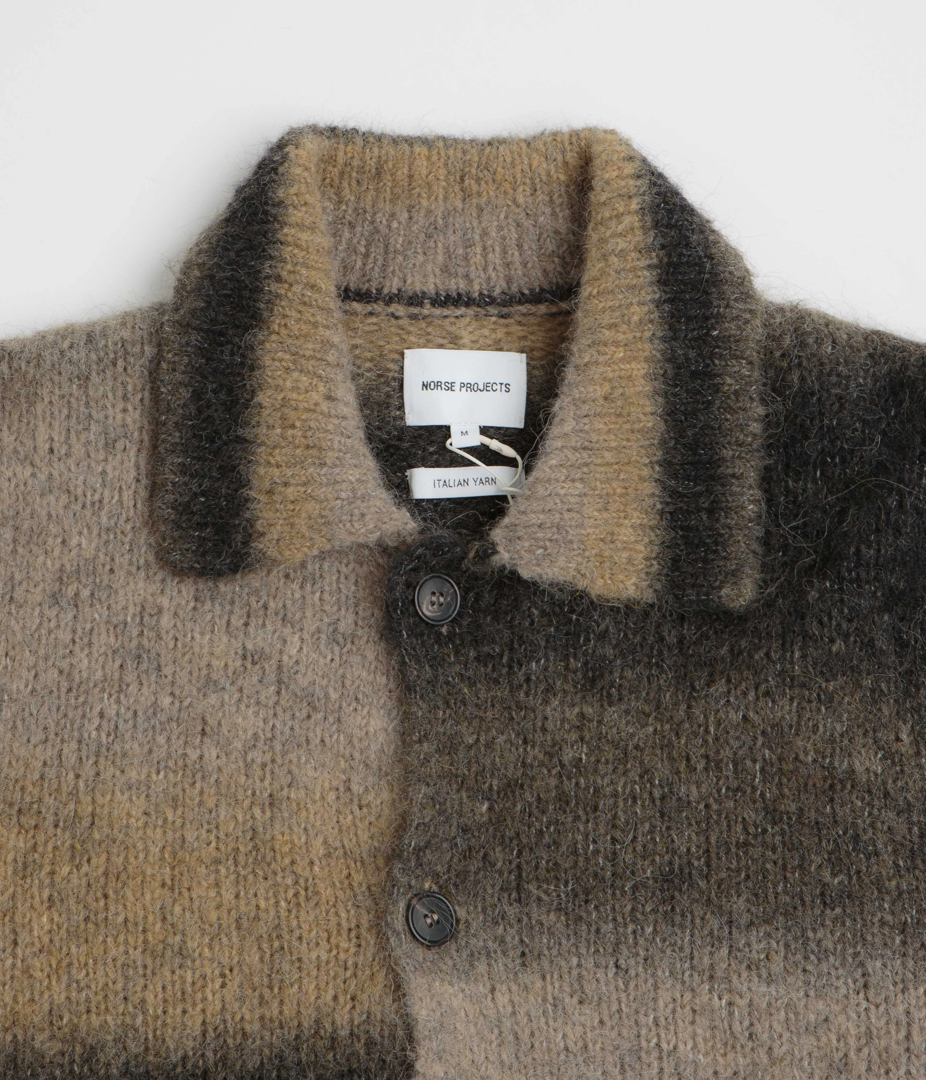 teens' Norse Projects Erik Alpaca Wool Jacket - Utility Khaki