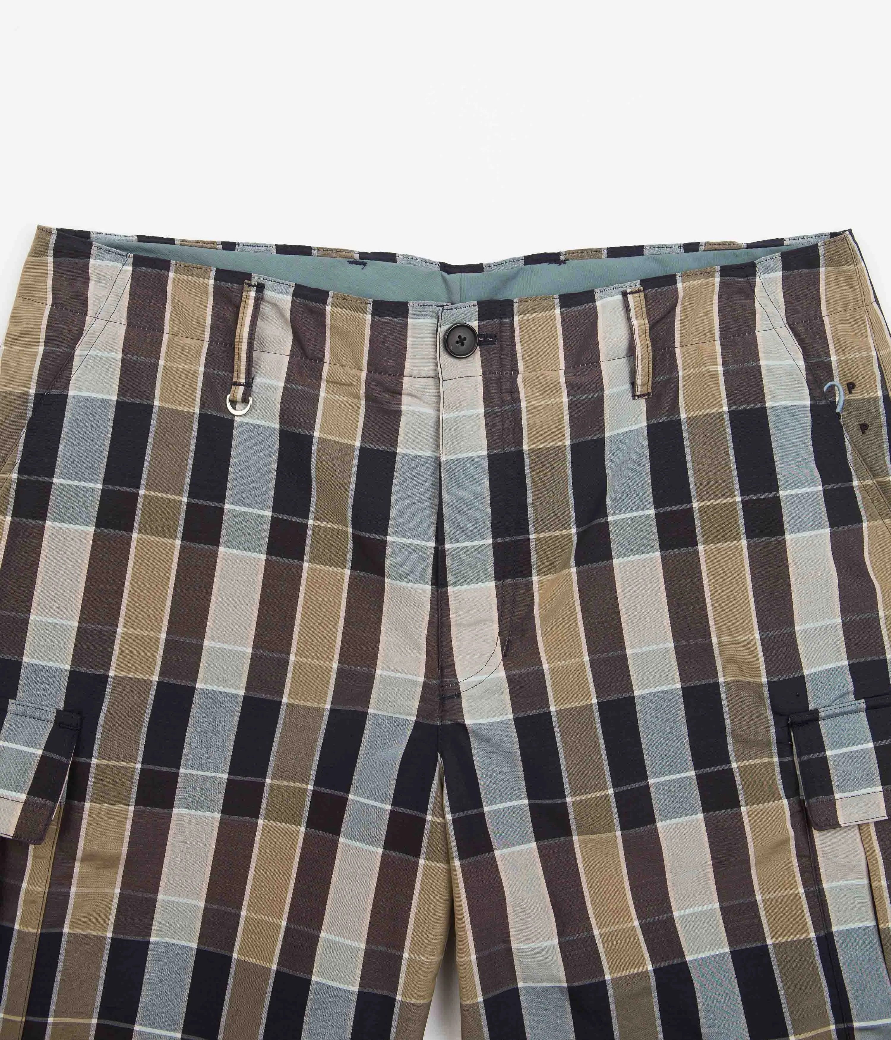 Pop Trading Company x Paul Smith Cargo Shorts - Blue Breezy Comfort
