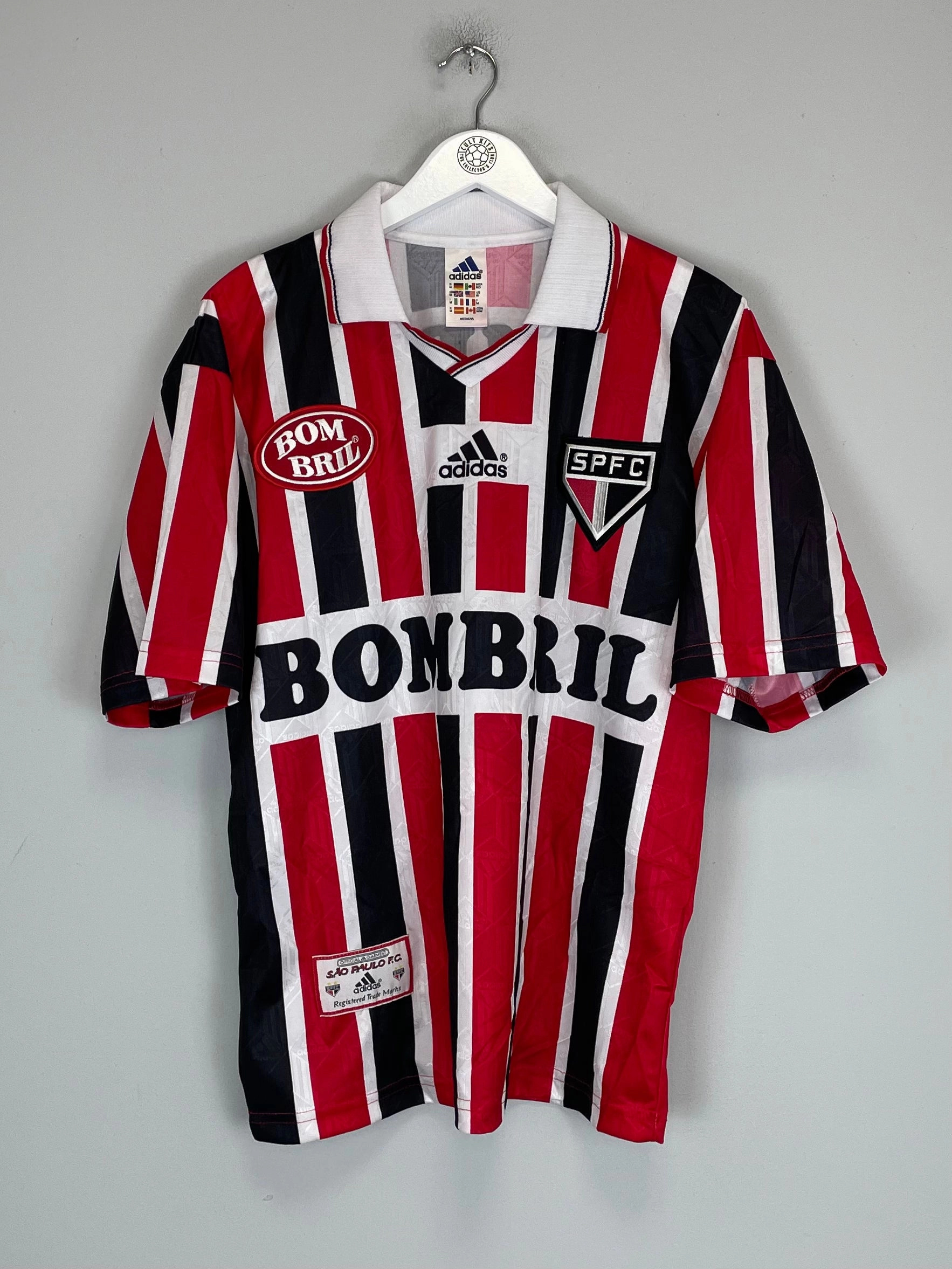 1997/98 SAO PAULO #10 AWAY SHIRT (M) ADIDAS Fresh Comfort