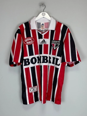 1997/98 SAO PAULO #10 AWAY SHIRT (M) ADIDAS Flattering Drop Shoulder Quick Dry Material