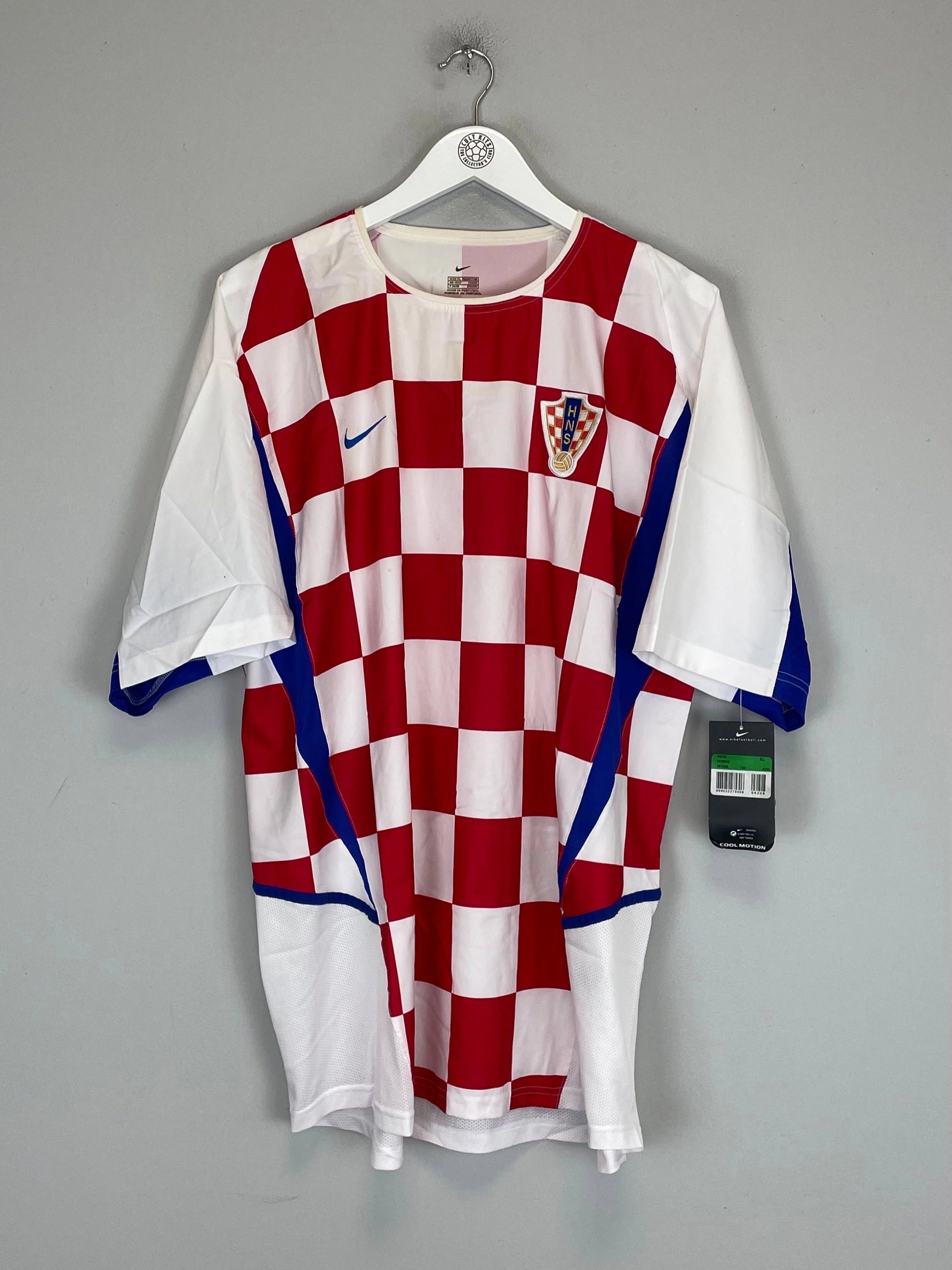 2002/04 CROATIA *BNWT* HOME SHIRT (XL) NIKE Moisture Wicking Material
