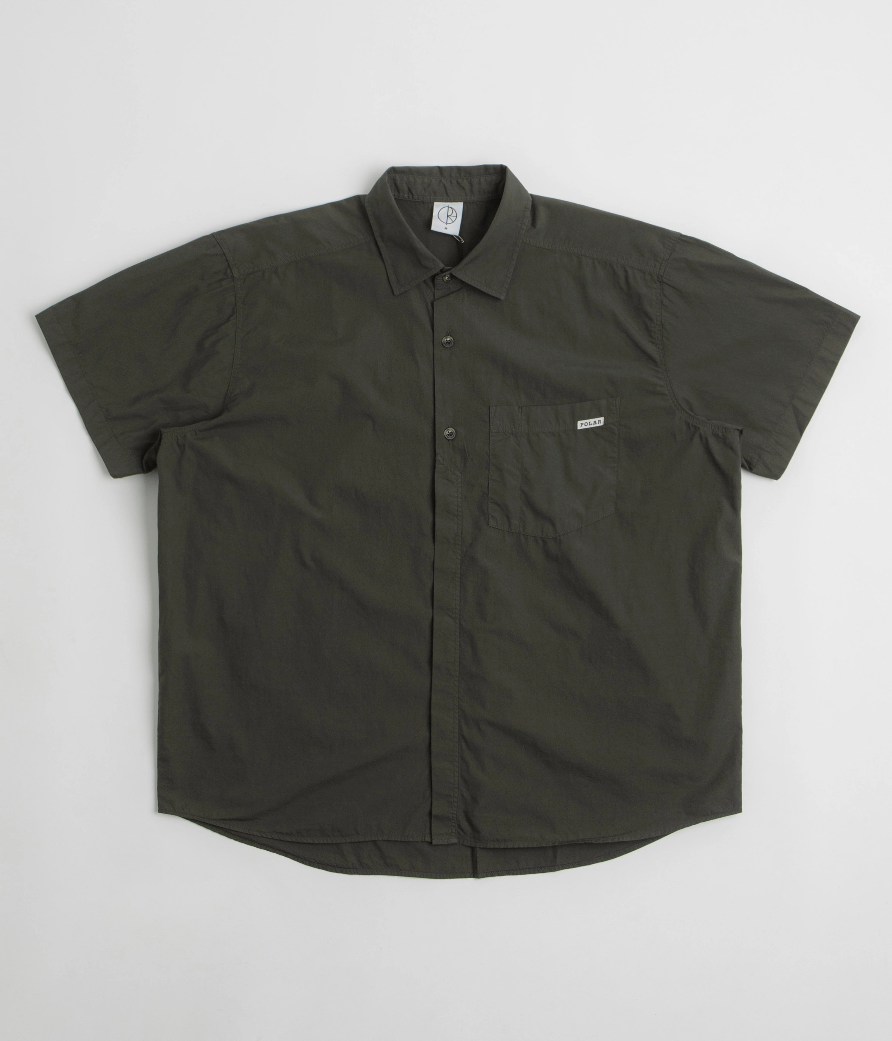Holiday Special slim fit Polar Mitch Short Sleeve Shirt - Dirty Black