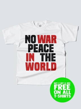 FLAMENGO ROMARIO 'NO WAR' PROTEST TEE Fashionable Option