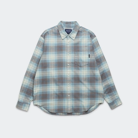 Non Iron No Chafe Edging Flannel Check Shirt - Brown