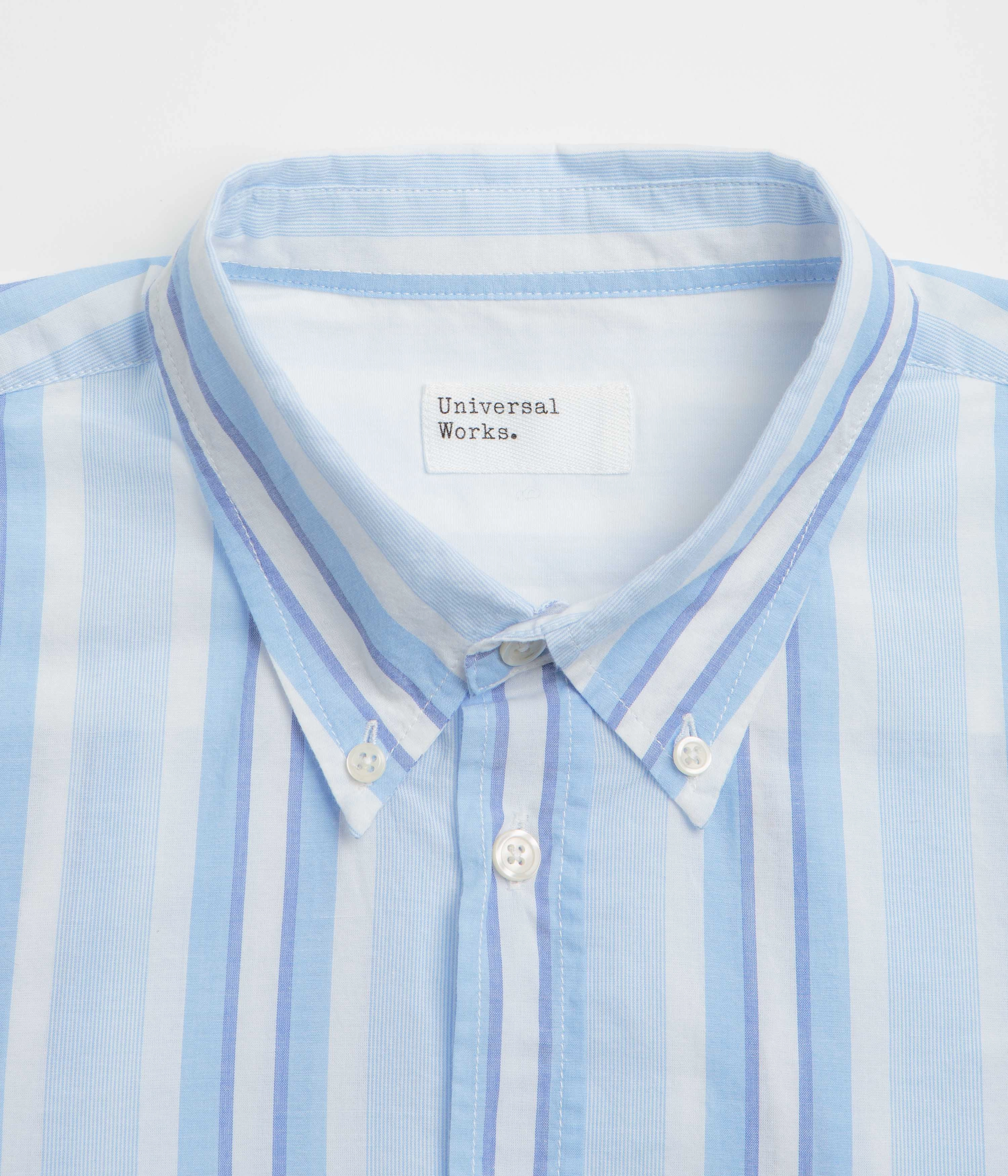 Polka Dot Earthy Hue Universal Works Lazy Day Shirt - White / Blue