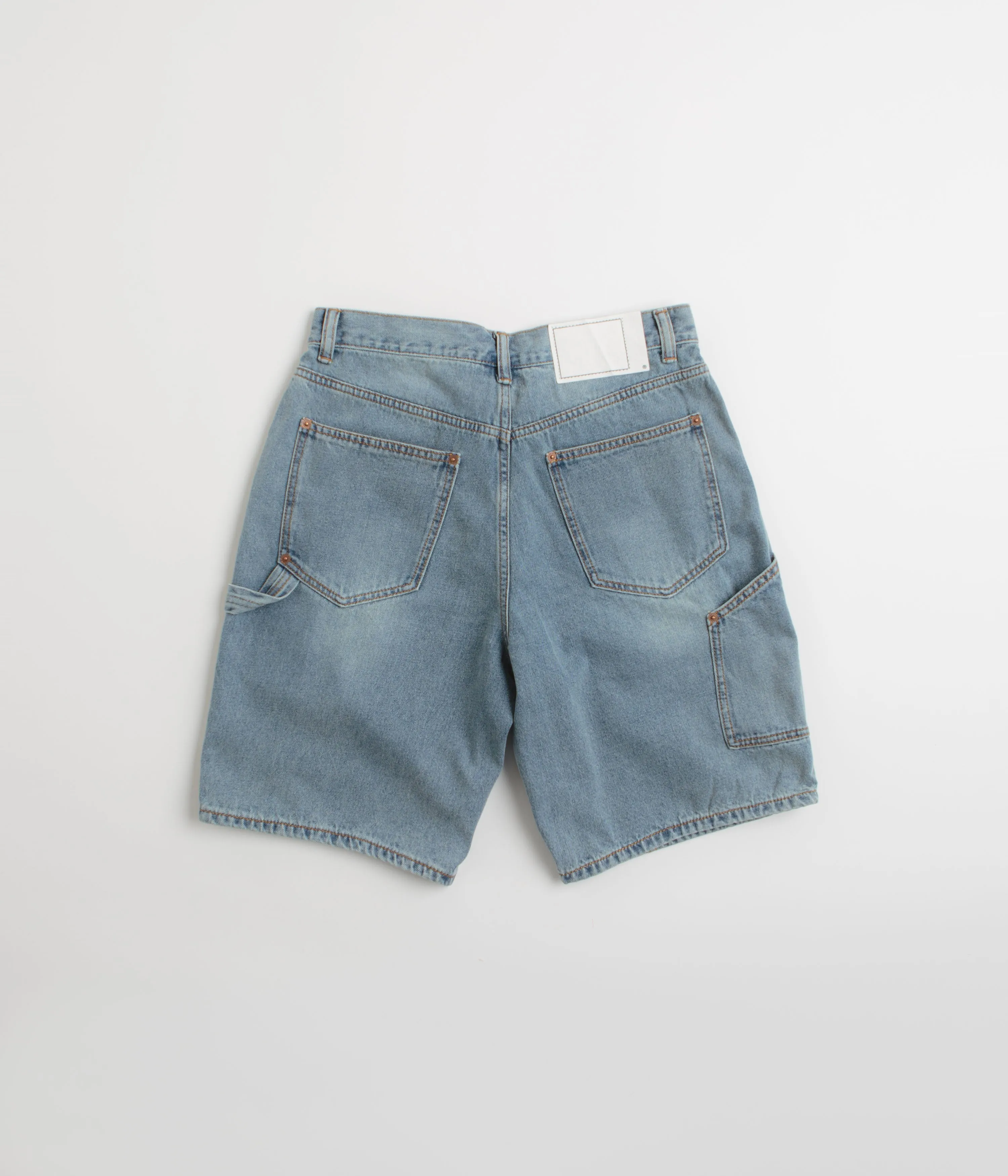 thisisneverthat Denim Carpenter Shorts - Washed Blue Seamless Waistband Weekend Outing