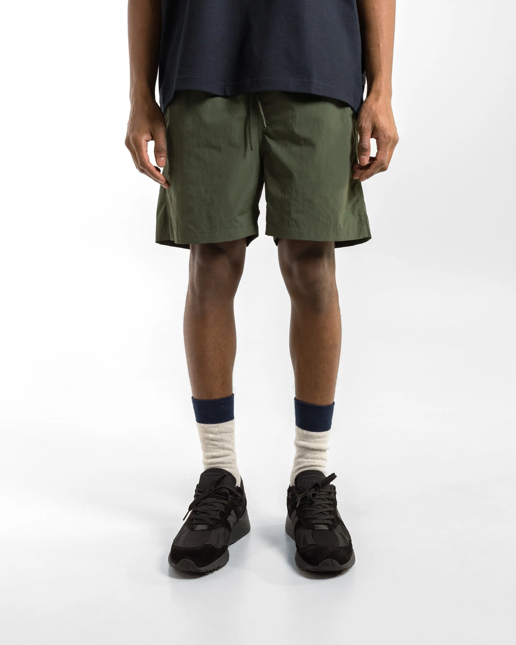 Hauge Recycled Nylon Swimmers - Spruce Green UV protection layer Rubberized Waistband