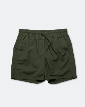 Back pockets Hauge Recycled Nylon Swimmers - Spruce Green
