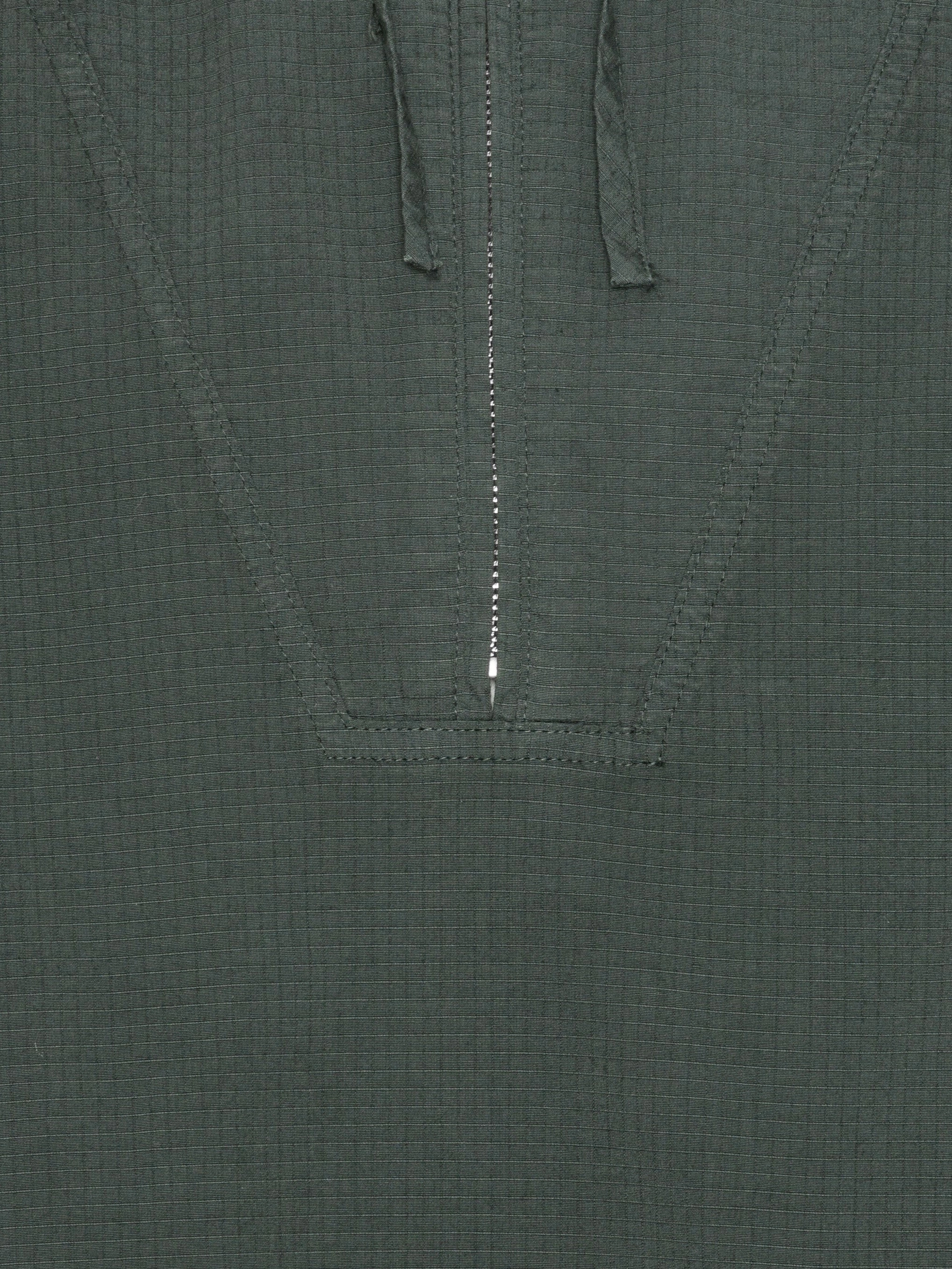 Credit Quiet Color Flat Anorak - Dark Petrol