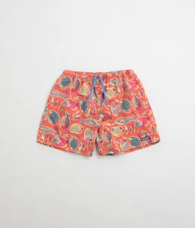 Patagonia Baggies 5" Shorts - Wrasse: Pollinator Orange Non Binding Waistline