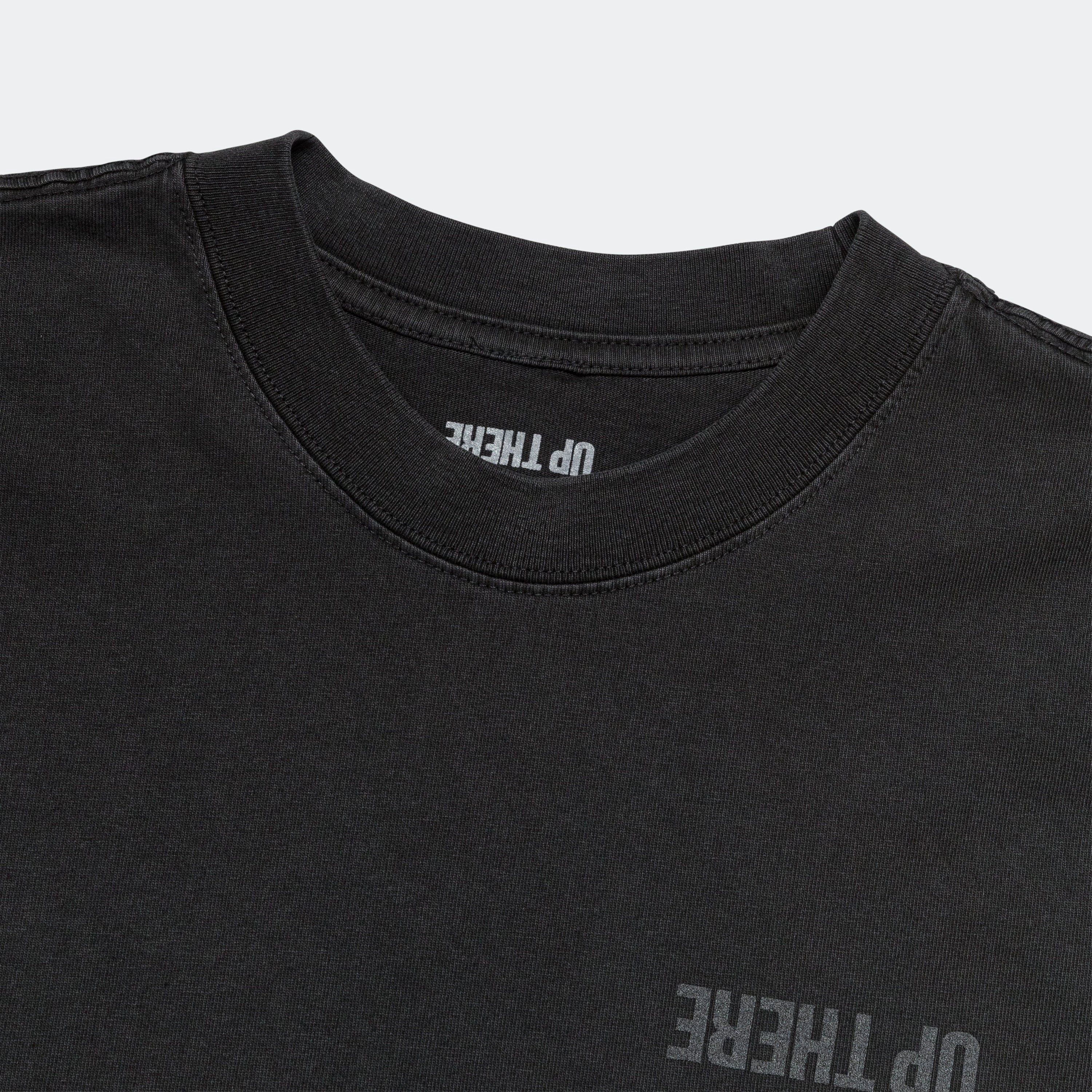 Cozy and Comfortable Comfy Vibes UP THERE X ATAB Lab 'Chess Board' Tee - Faded Coal/Reflective