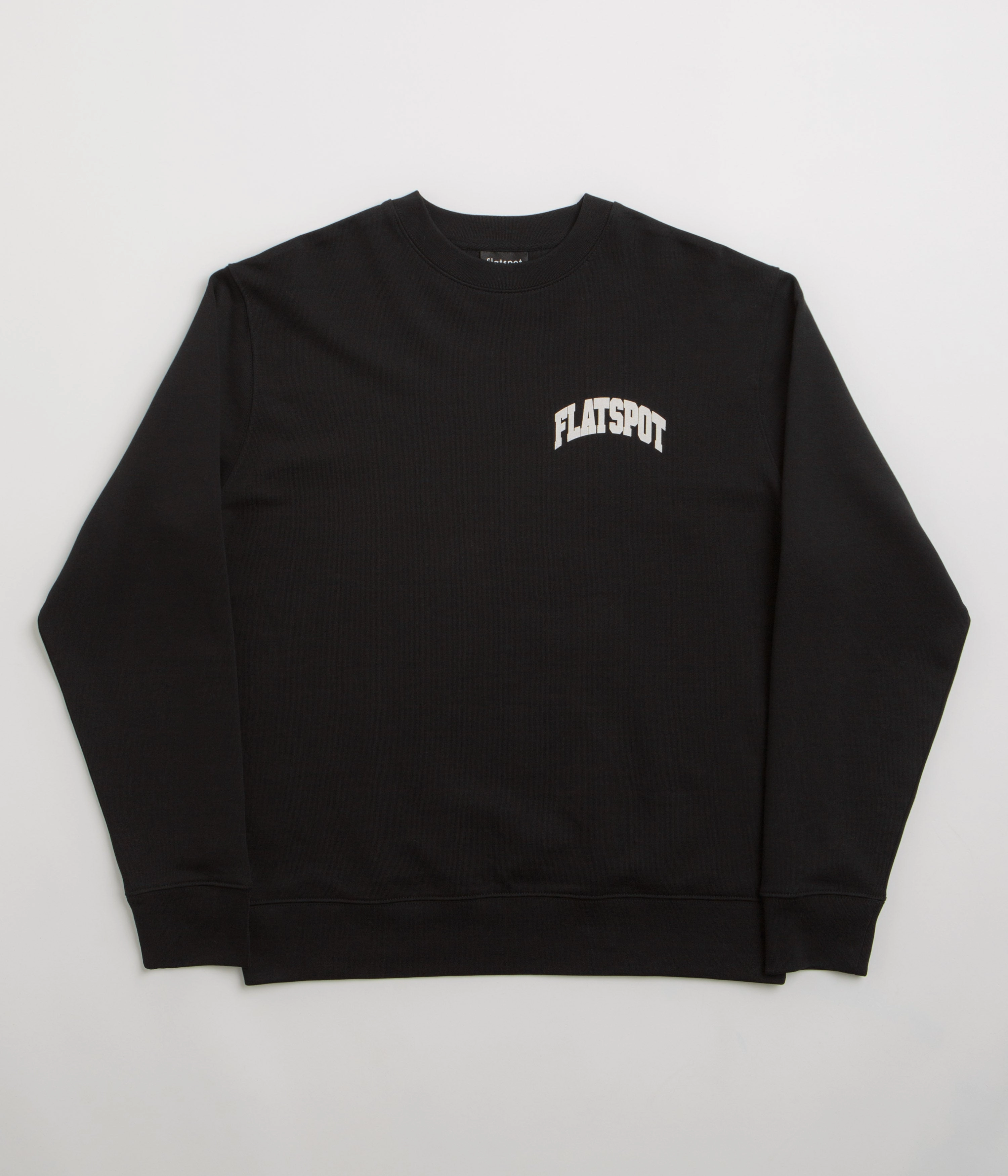 flatspot Collegiate Crewneck Sweatshirt - Black style test