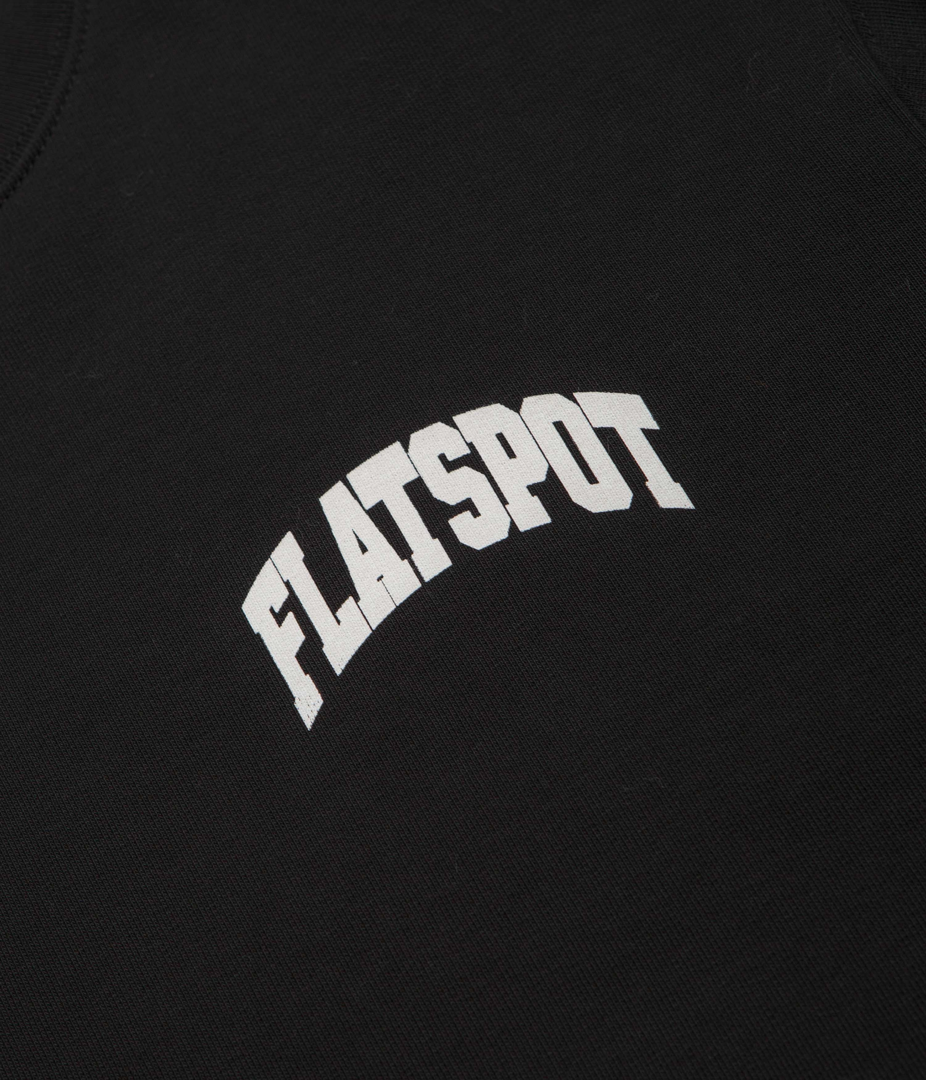 group wear product label information flatspot Collegiate Crewneck Sweatshirt - Black