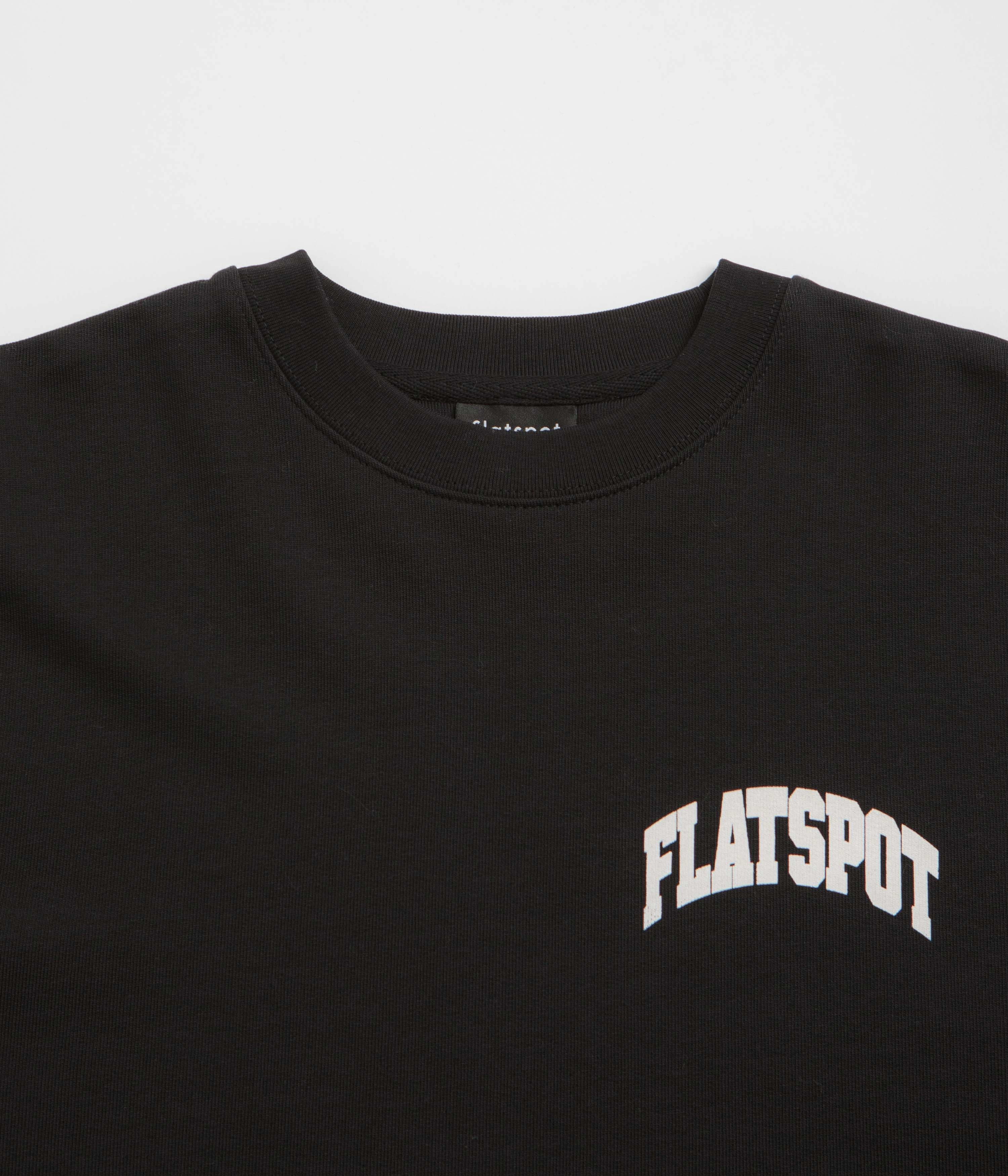 All-day Comfort flatspot Collegiate Crewneck Sweatshirt - Black