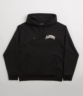 flatspot Collegiate Hoodie - Black motorcycle gear