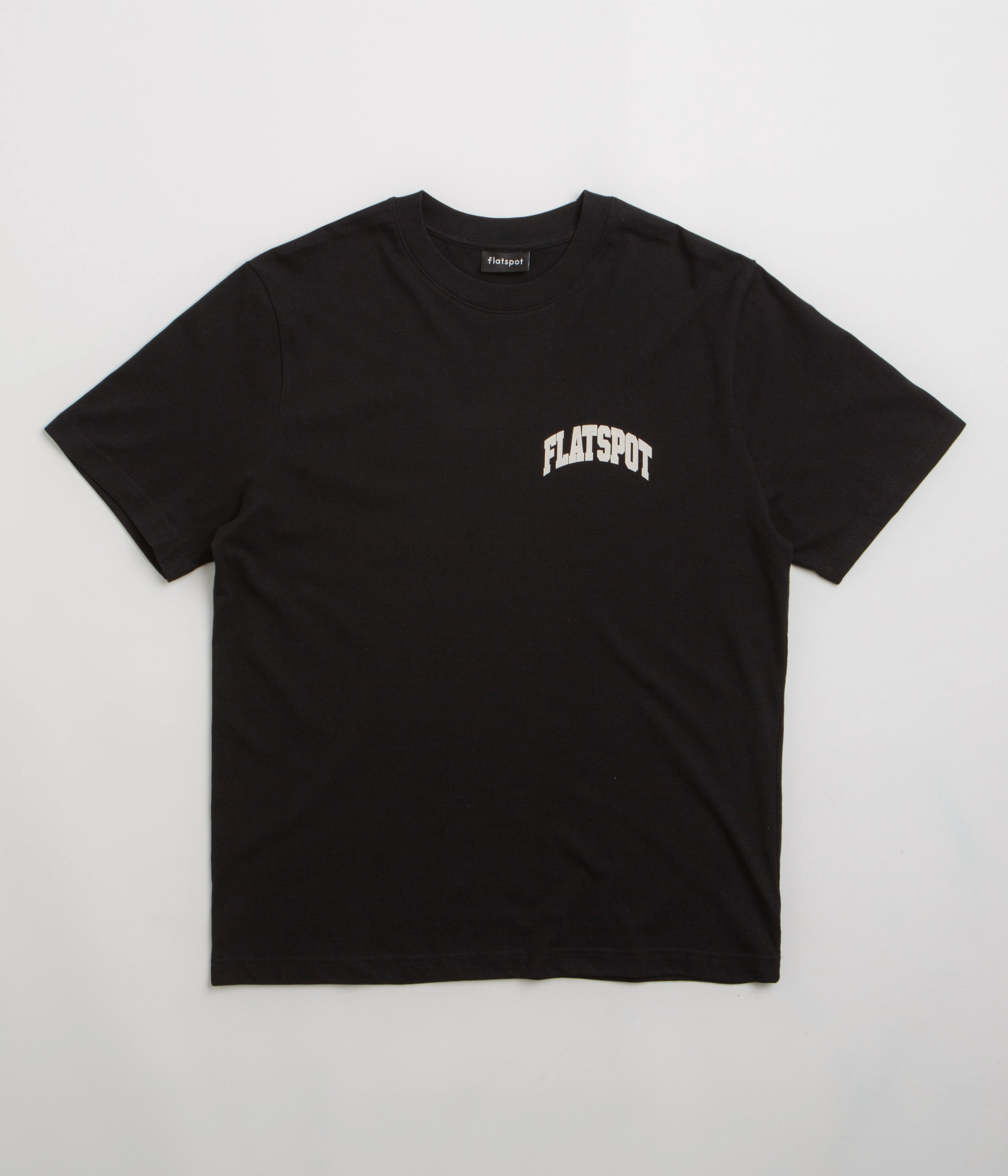 Relaxed Fit Design Classic Layer flatspot Collegiate T-Shirt - Black