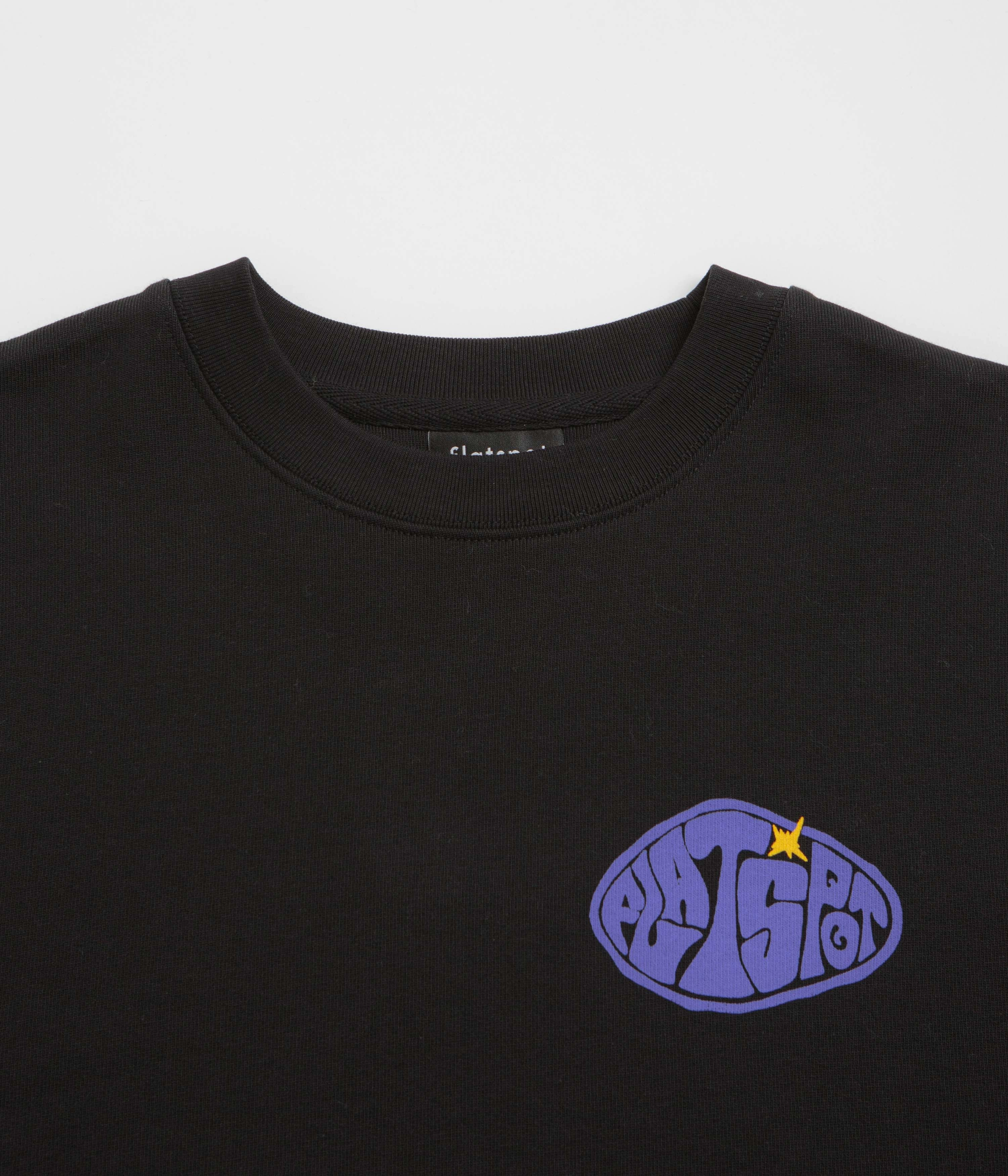 Comfy Essentials flatspot Hole Crewneck Sweatshirt - Black