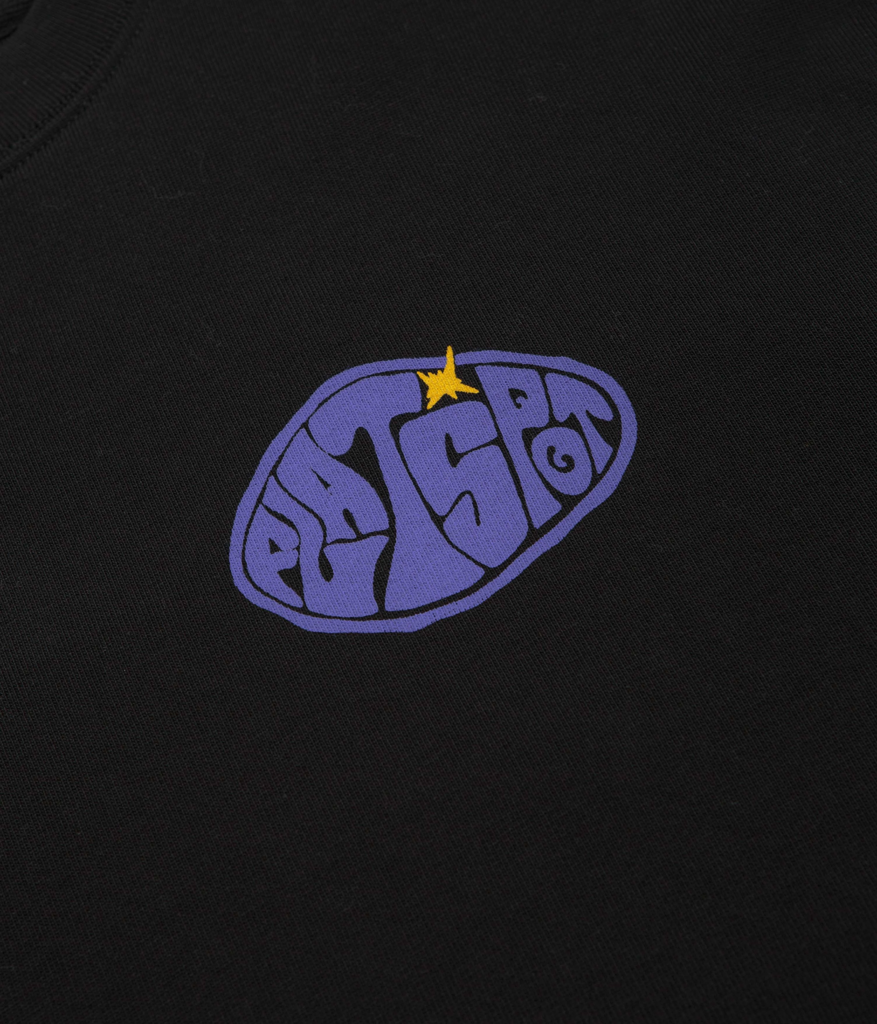 flatspot Hole Crewneck Sweatshirt - Black Soft Touch Timeless Minimal