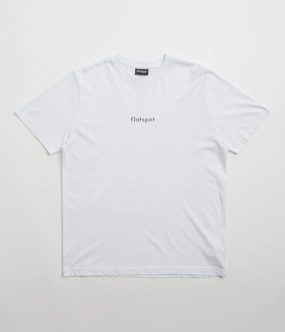 Stylish flatspot Lowercase Logo T-Shirt - White