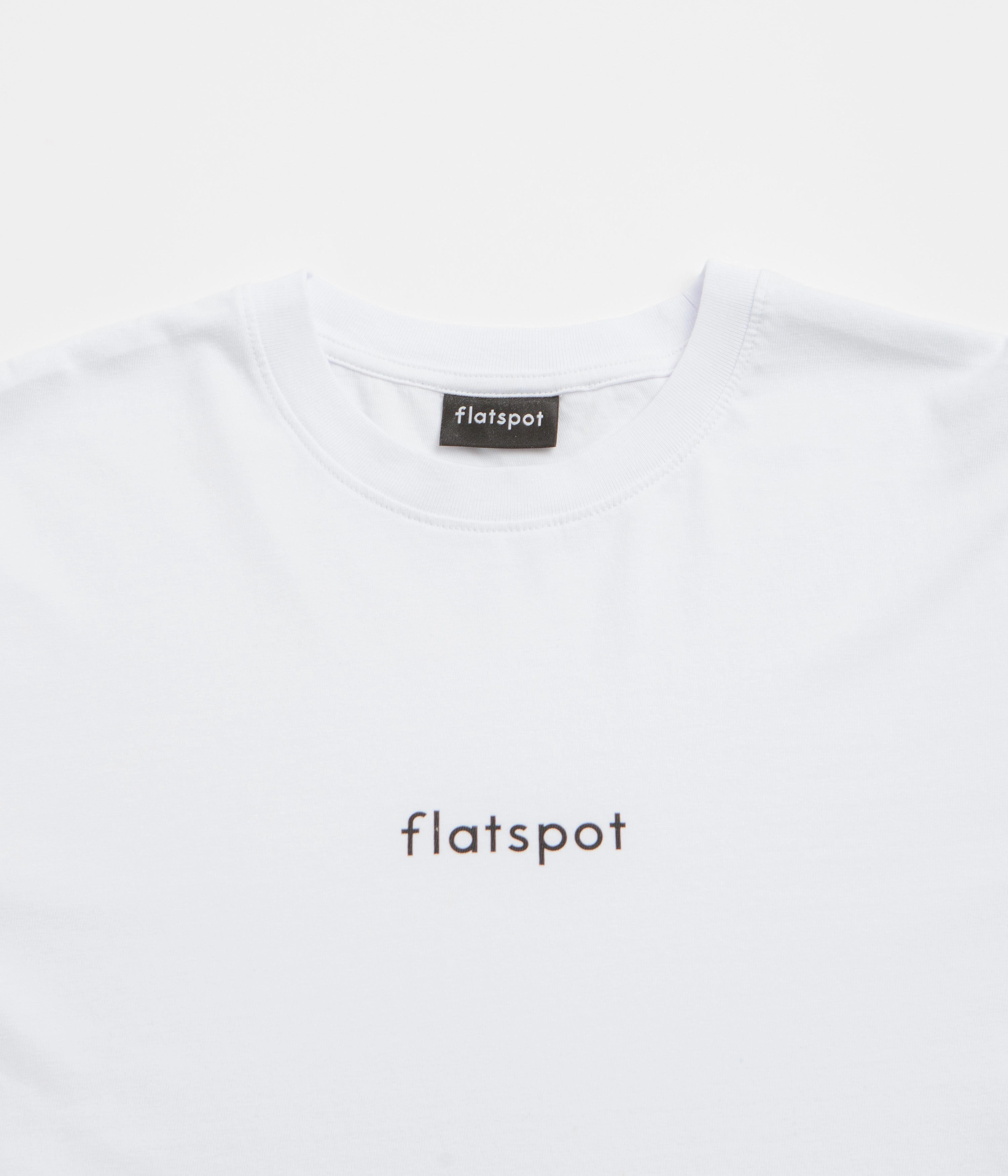 flatspot Lowercase Logo T-Shirt - White Quick Drying