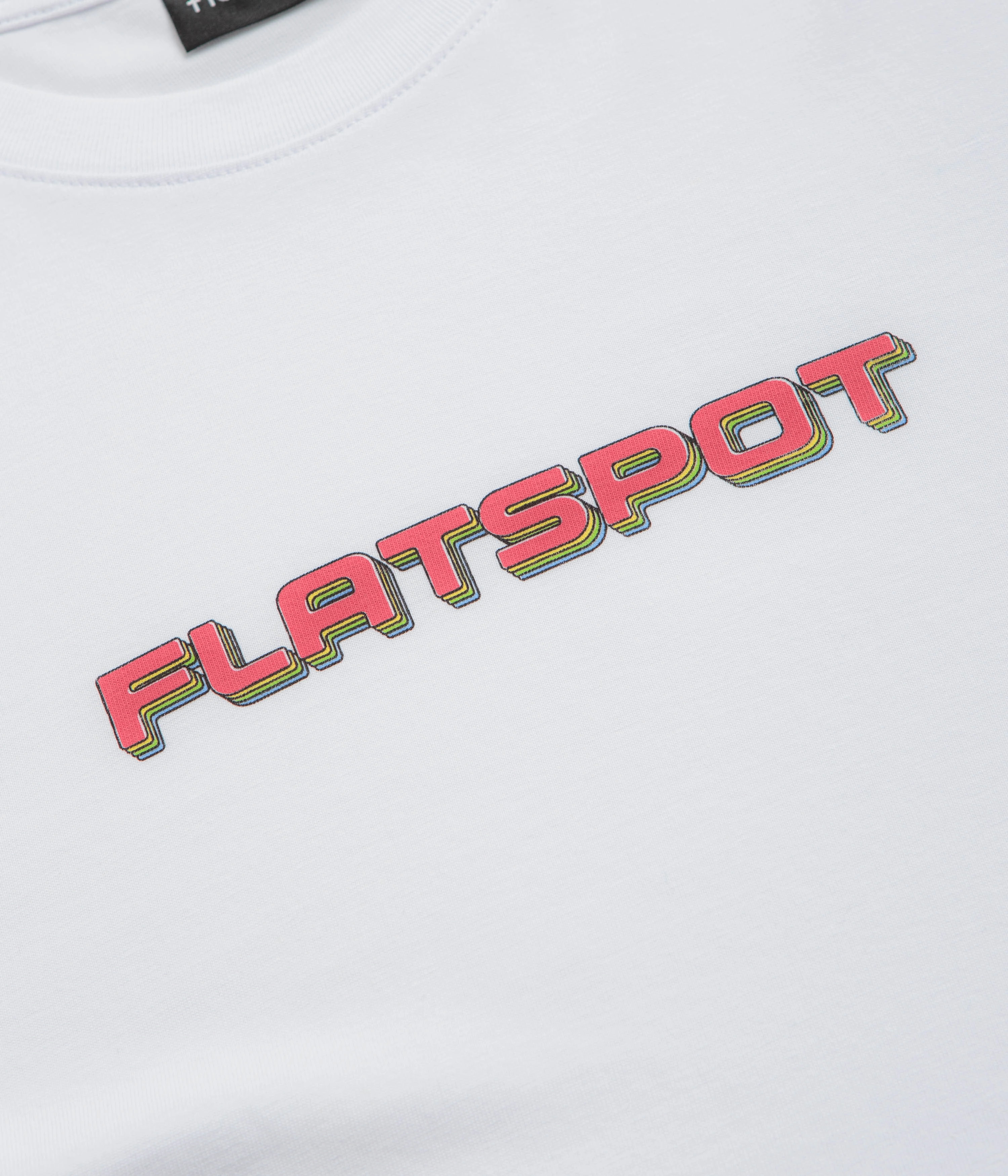 Sporty Comfort Wear Easy Style flatspot Repeat Logo T-Shirt - White