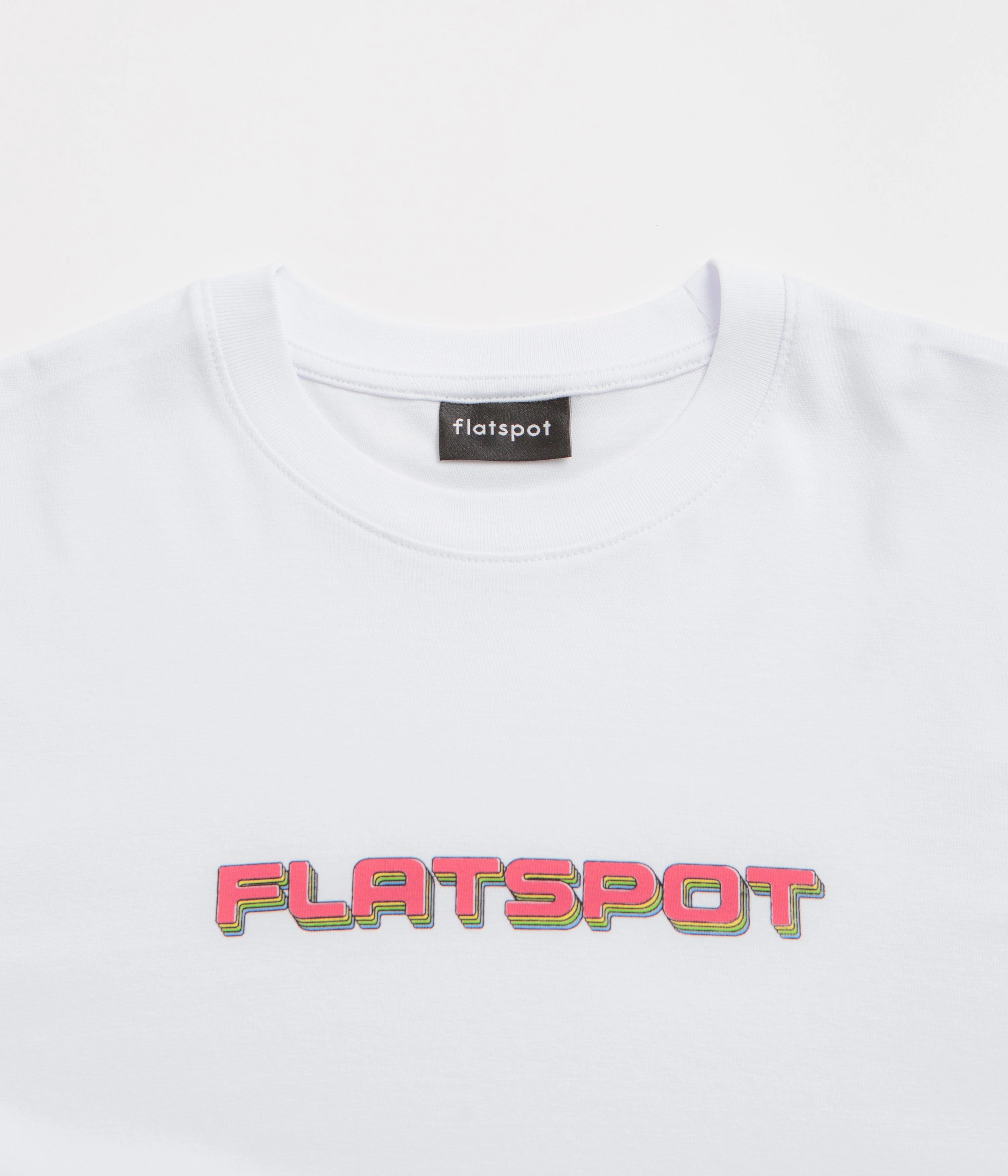 Washable fabric flatspot Repeat Logo T-Shirt - White