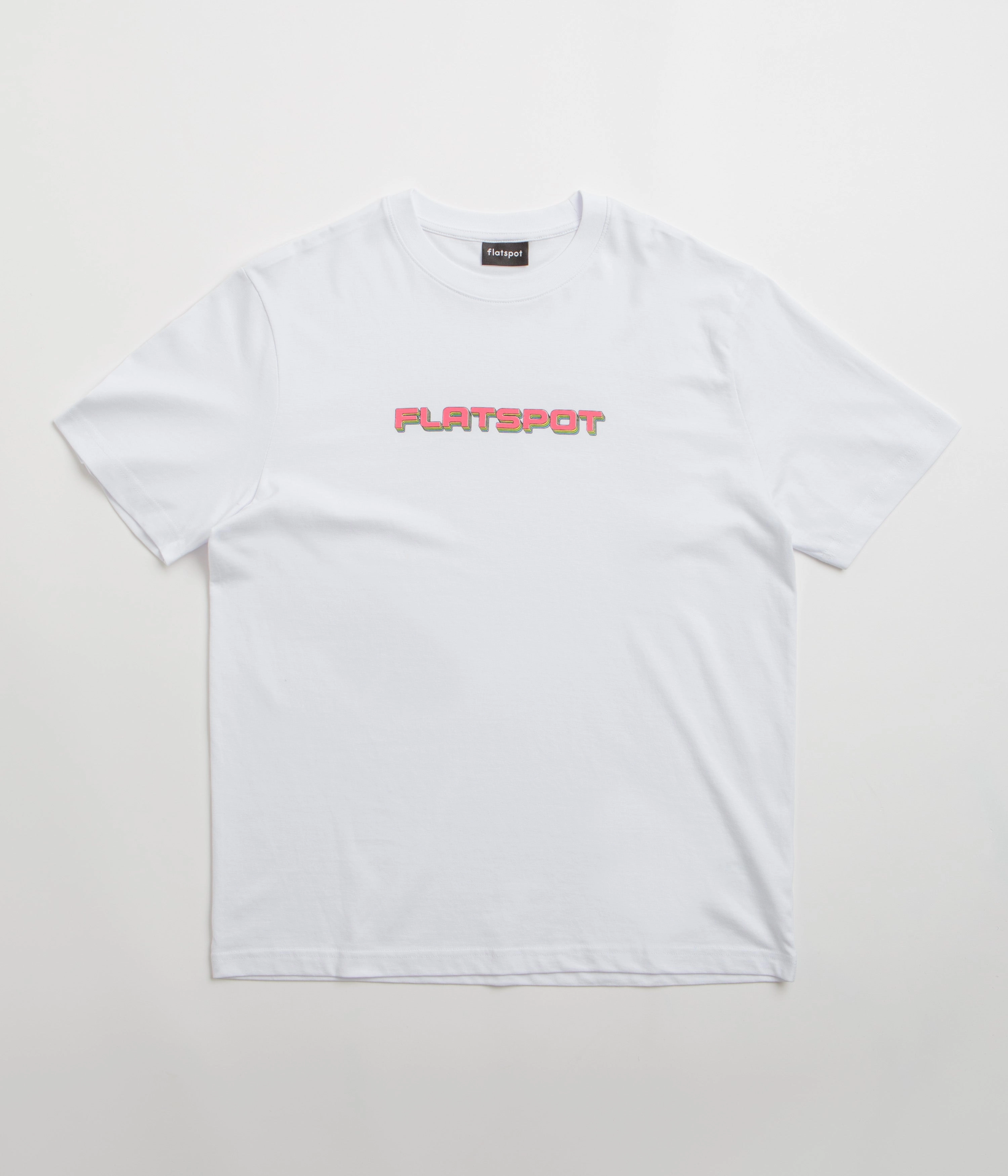 flatspot Repeat Logo T-Shirt - White Trendy Vibes Wear