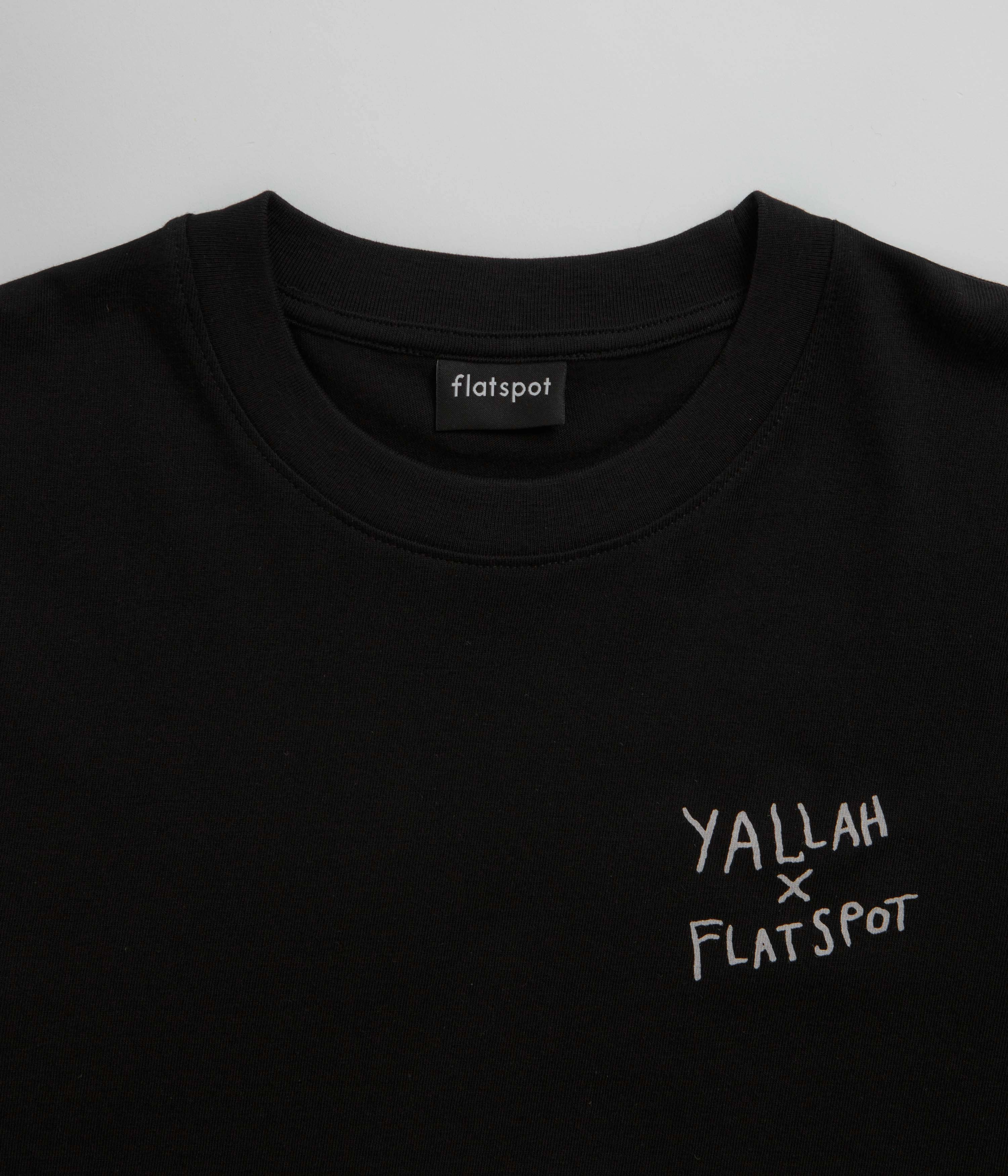 flatspot x Yallah T-Shirt - Black Leather combination