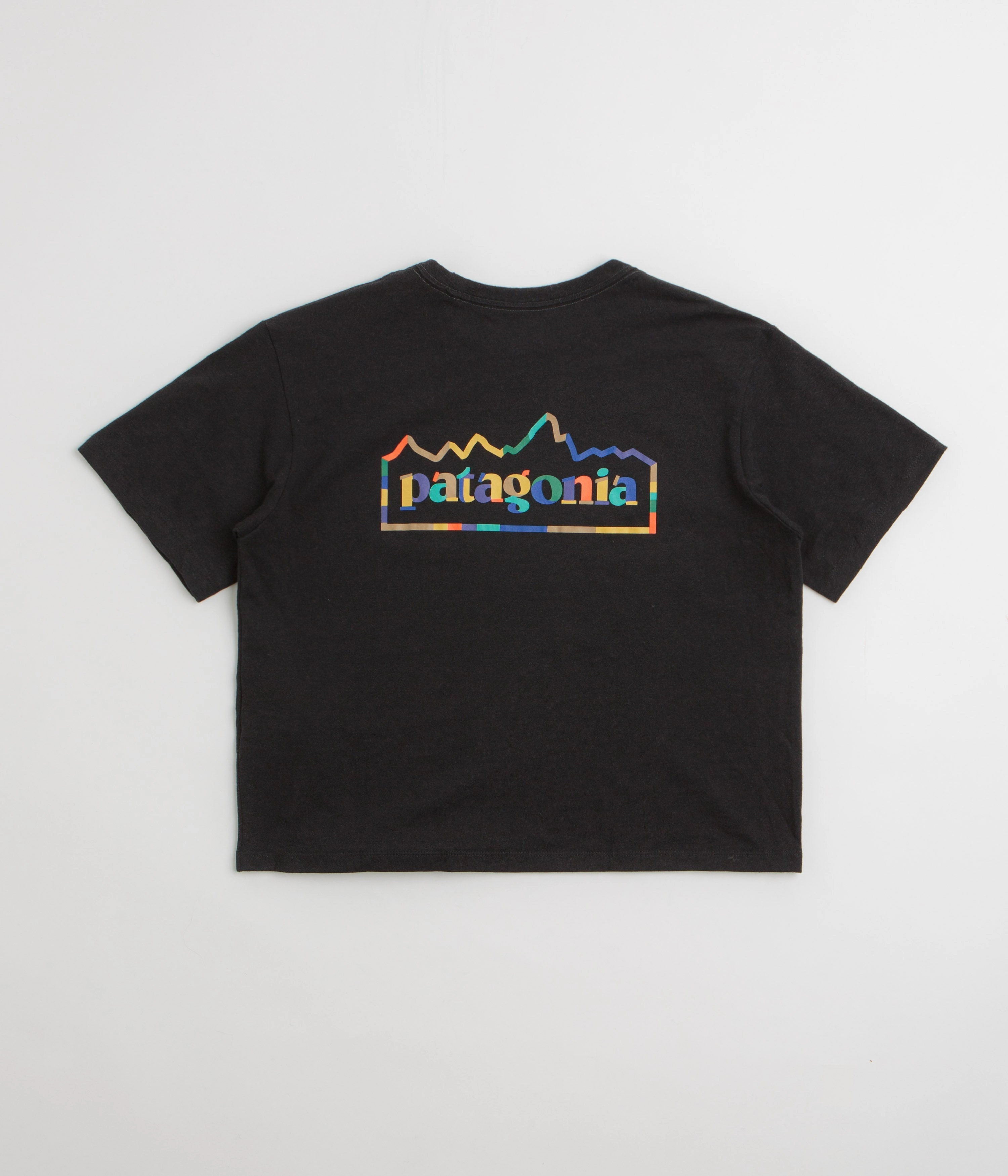Patagonia Womens Unity Fitz Easy Cut Responsibili-Tee T-Shirt - Ink Black Ethically Sourced Material Recommended