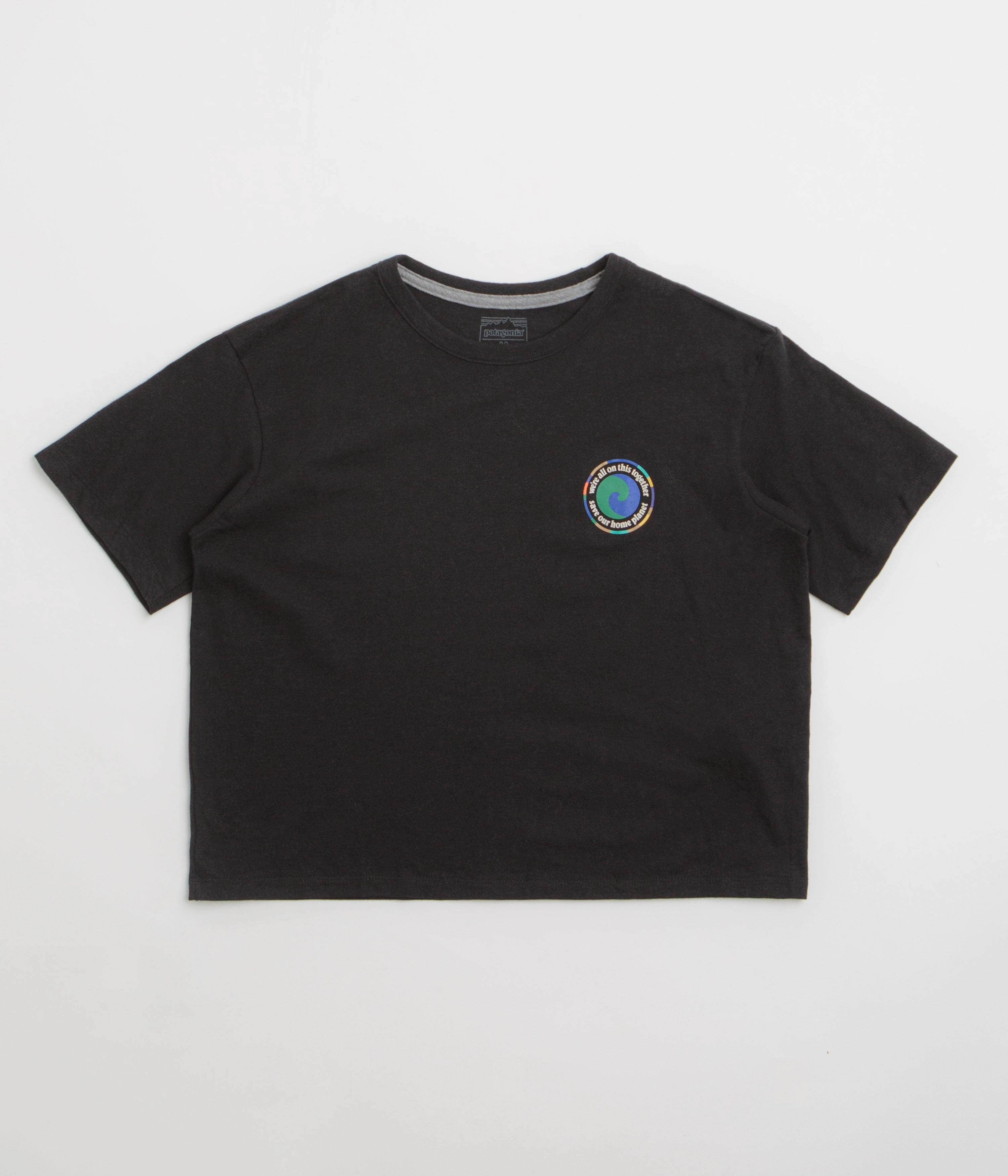 Patagonia Womens Unity Fitz Easy Cut Responsibili-Tee T-Shirt - Ink Black LayeredSleeveConstruction