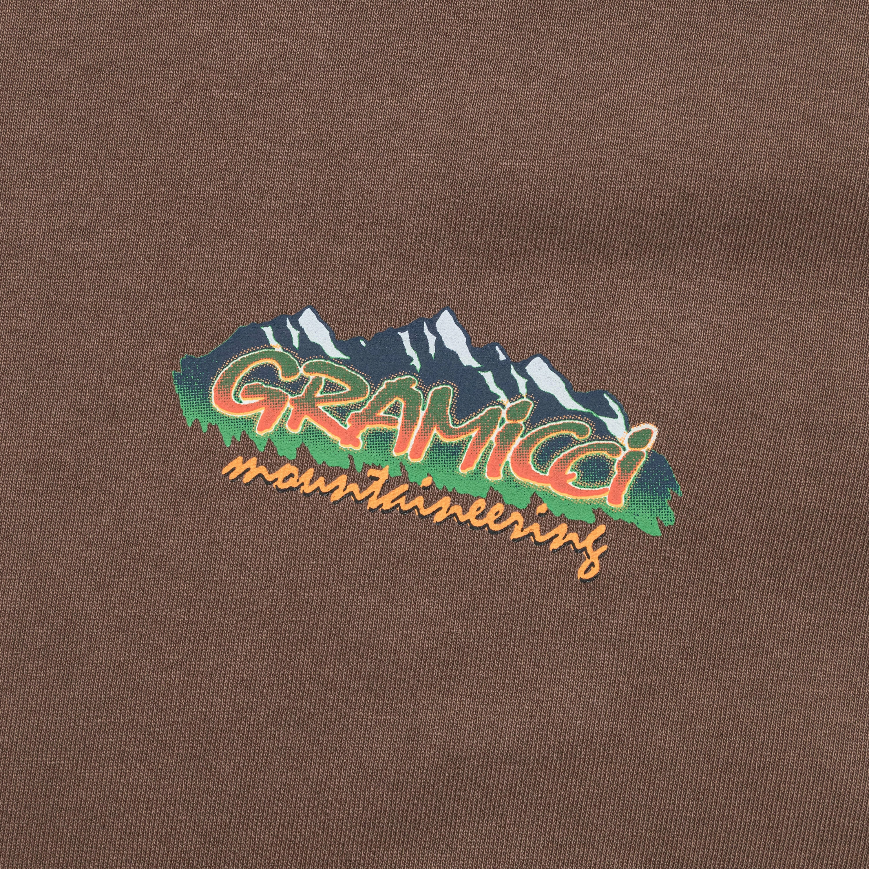 Mountaineering Tee - Brown Pigment FadeResistantPrint