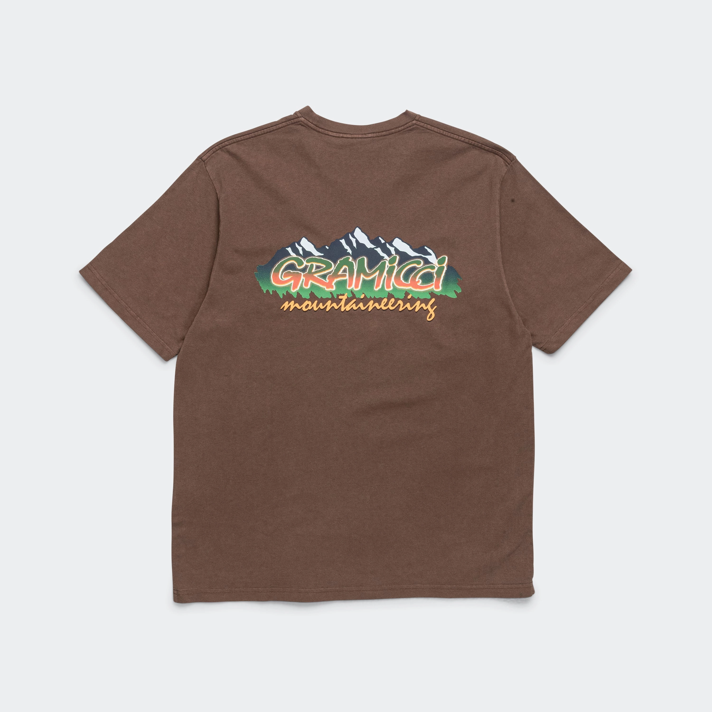Flatlock stitching Spring Freshness Mountaineering Tee - Brown Pigment