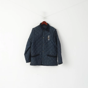 wallet morning Buffet Lozio Milano Men M Jacket Navy Vintage Quilted Detachable Sleeves Top