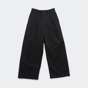 Chino High Waisted NIME Pants - Black Classic Fit Belt loops