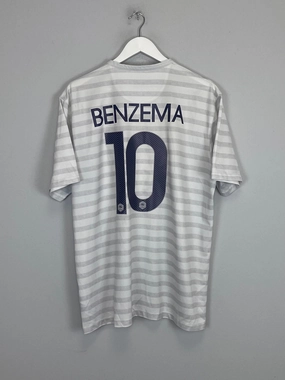 2014/15 FRANCE BENZEMA #10 AWAY SHIRT (XL) NIKE Sweat Management Technology quick dry