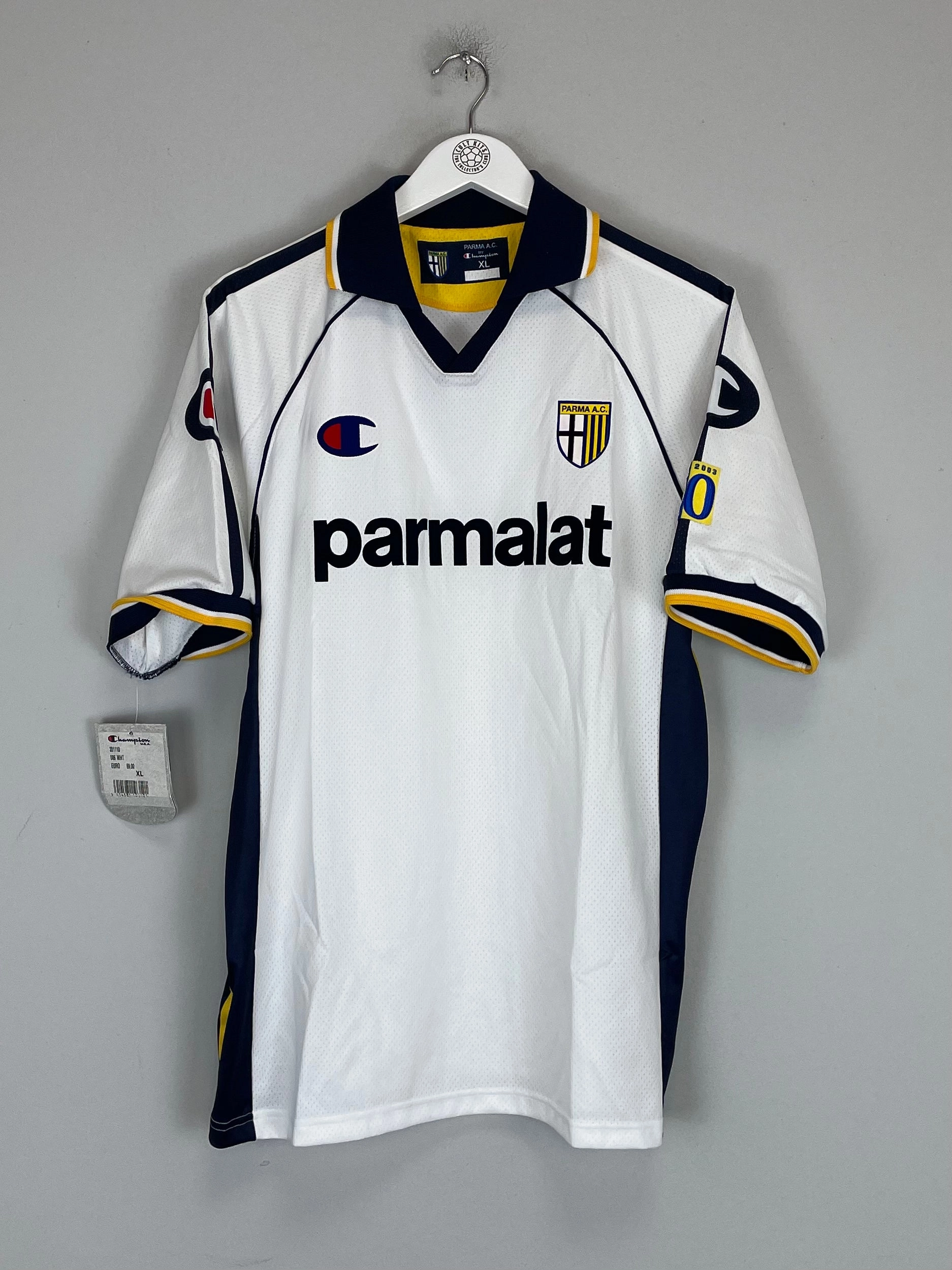 Tagless Labeling 2003/04 PARMA *BNWT* HOME SHIRT (XL) CHAMPION