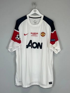 2010/11 MANCHESTER UNITED GIGGS #11 *CL FINAL* AWAY SHIRT (XXXL) NIKE Mesh Detail Quick Release Zipper Tech
