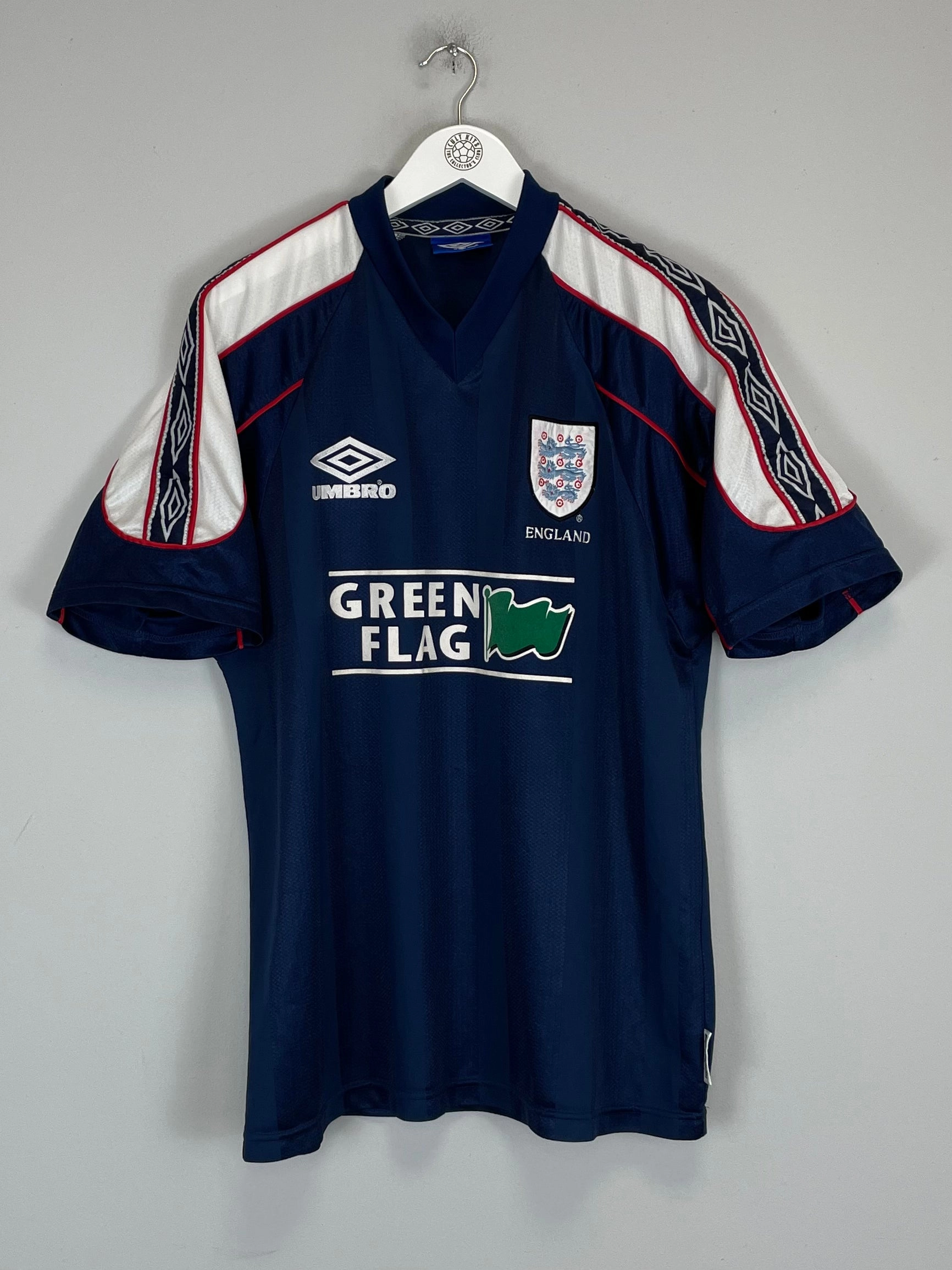 1997/99 ENGLAND TRAINING SHIRT (L) UMBRO Oversized Silhouette