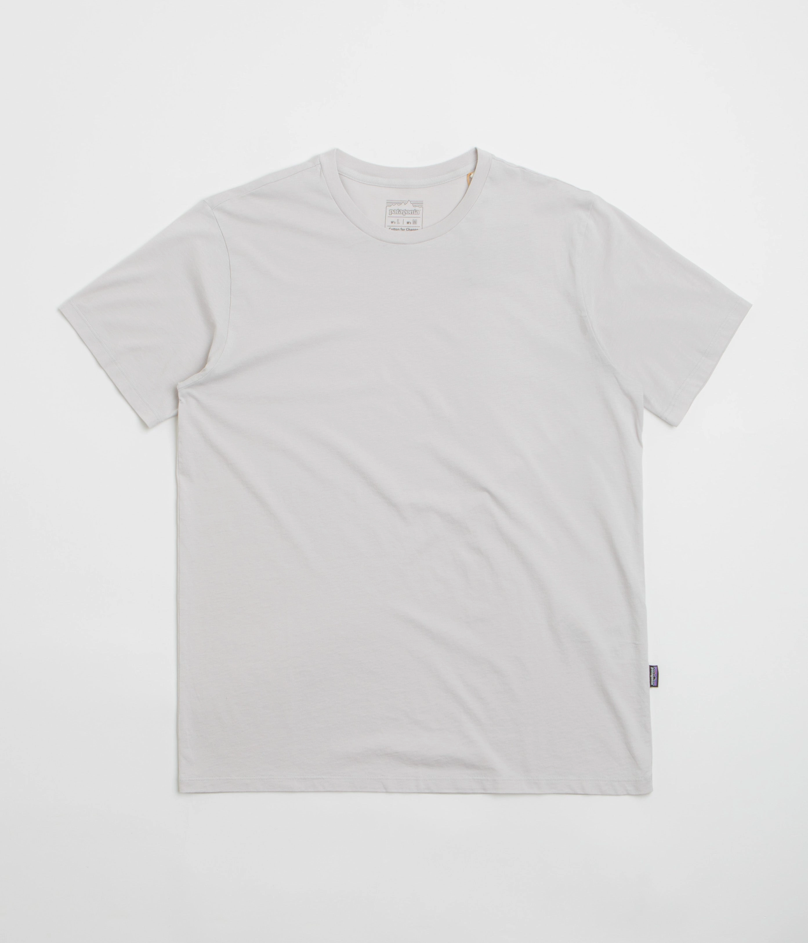 Contrast Inner Binding Chic and Cozy Wear Patagonia Daily T-Shirt - Crisp Grey