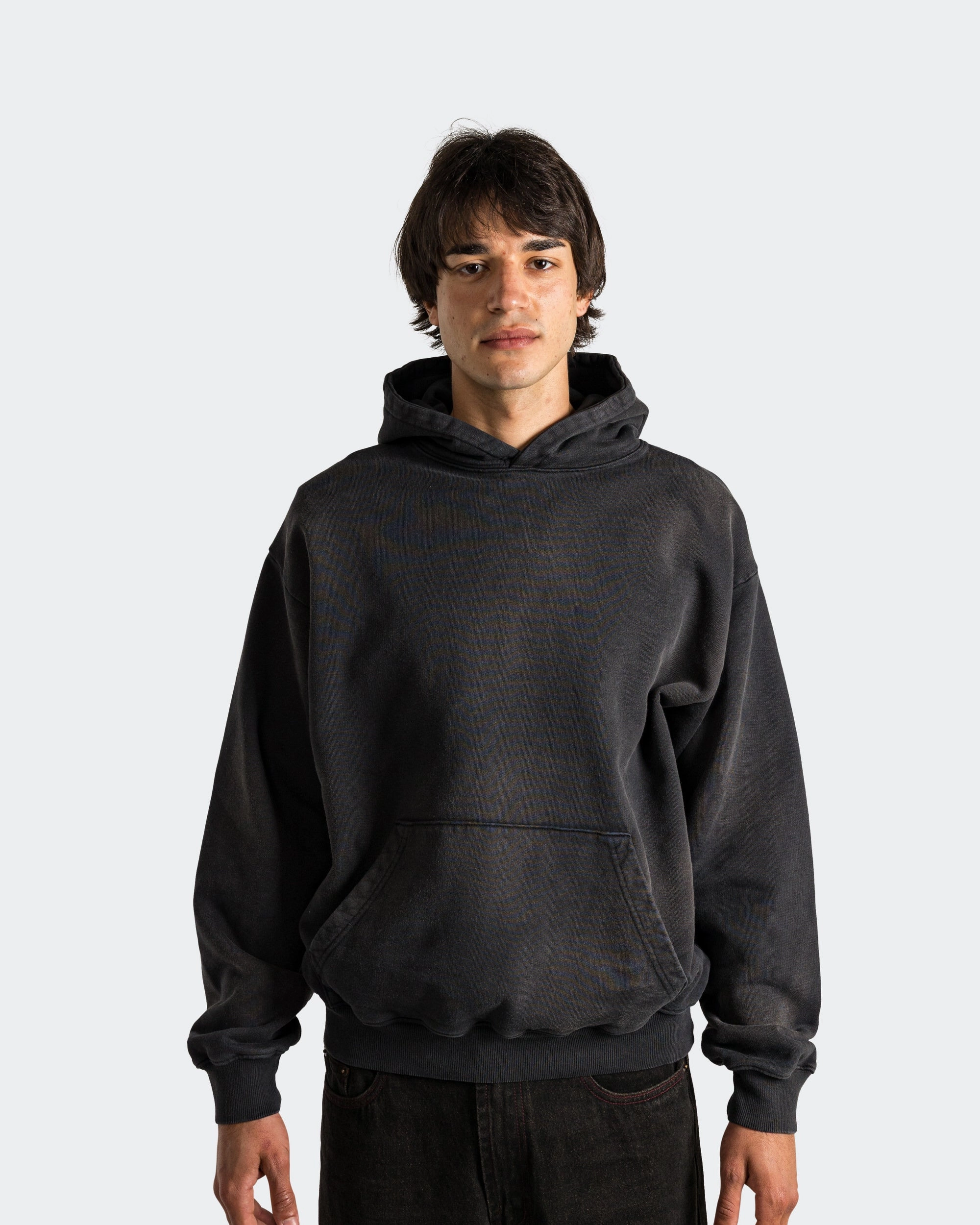 Pareidolia Hoodie - Faded Black product rhinestone glamour Floral Print