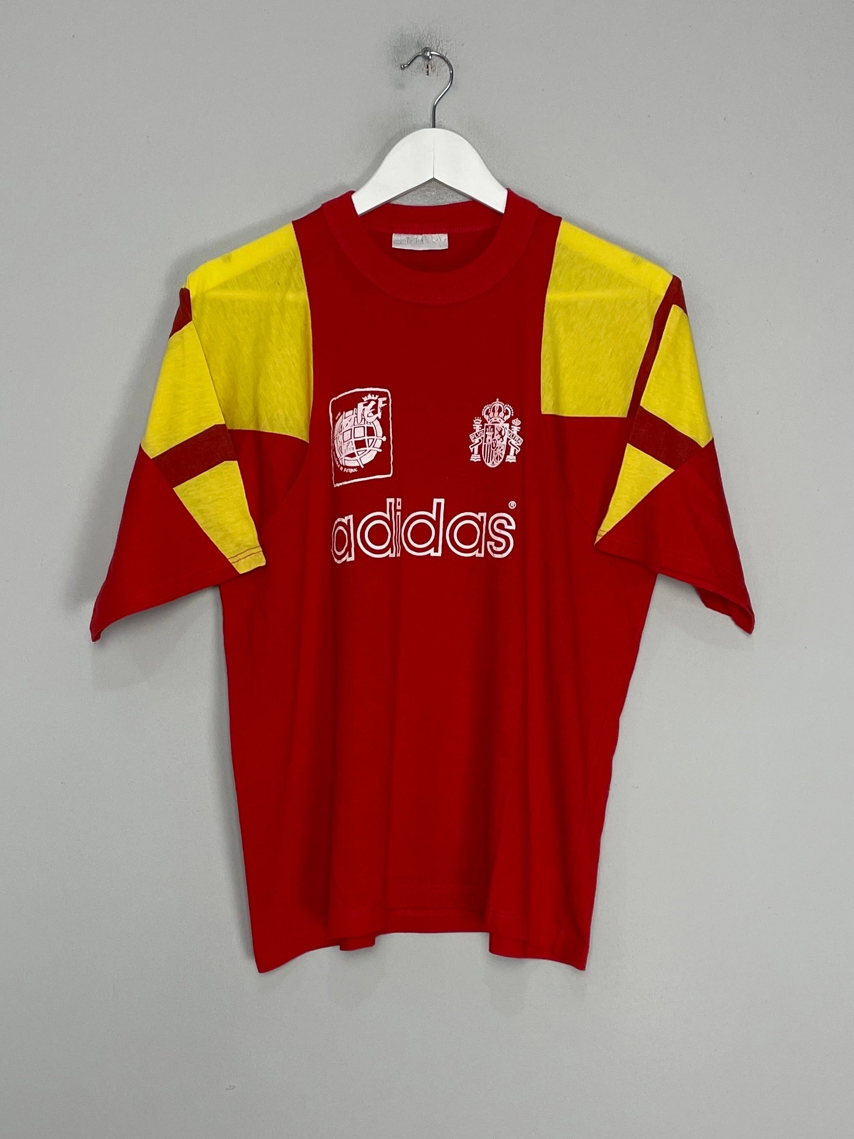 Long Lasting Color Retention Performance Stretch 1992/94 SPAIN TRAINING SHIRT (S) ADIDAS