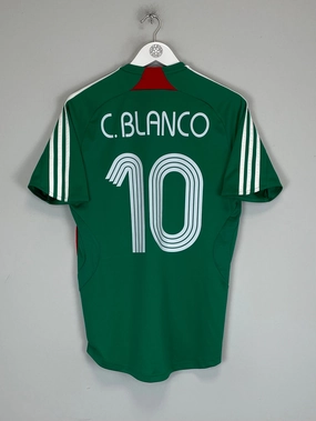 2007/08 MEXICO C.BLANCO #10 HOME SHIRT (S) ADIDAS Flexible Yoke Design Relaxed Fit Technology
